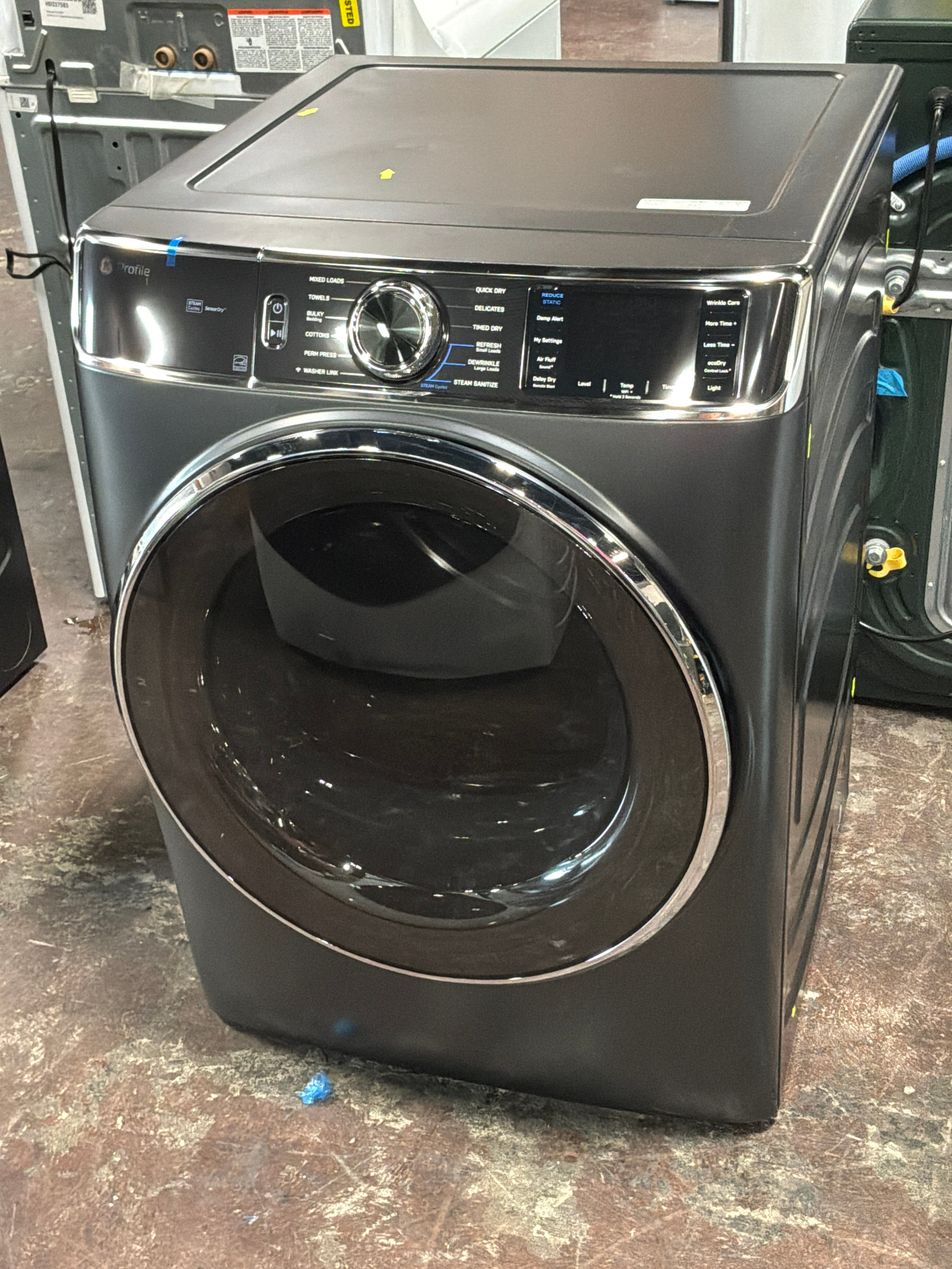GE Profile™ ENERGY STAR® 7.8 cu. ft. Capacity Smart Front Load Electric Dryer with Steam and Sanitize Cycle
