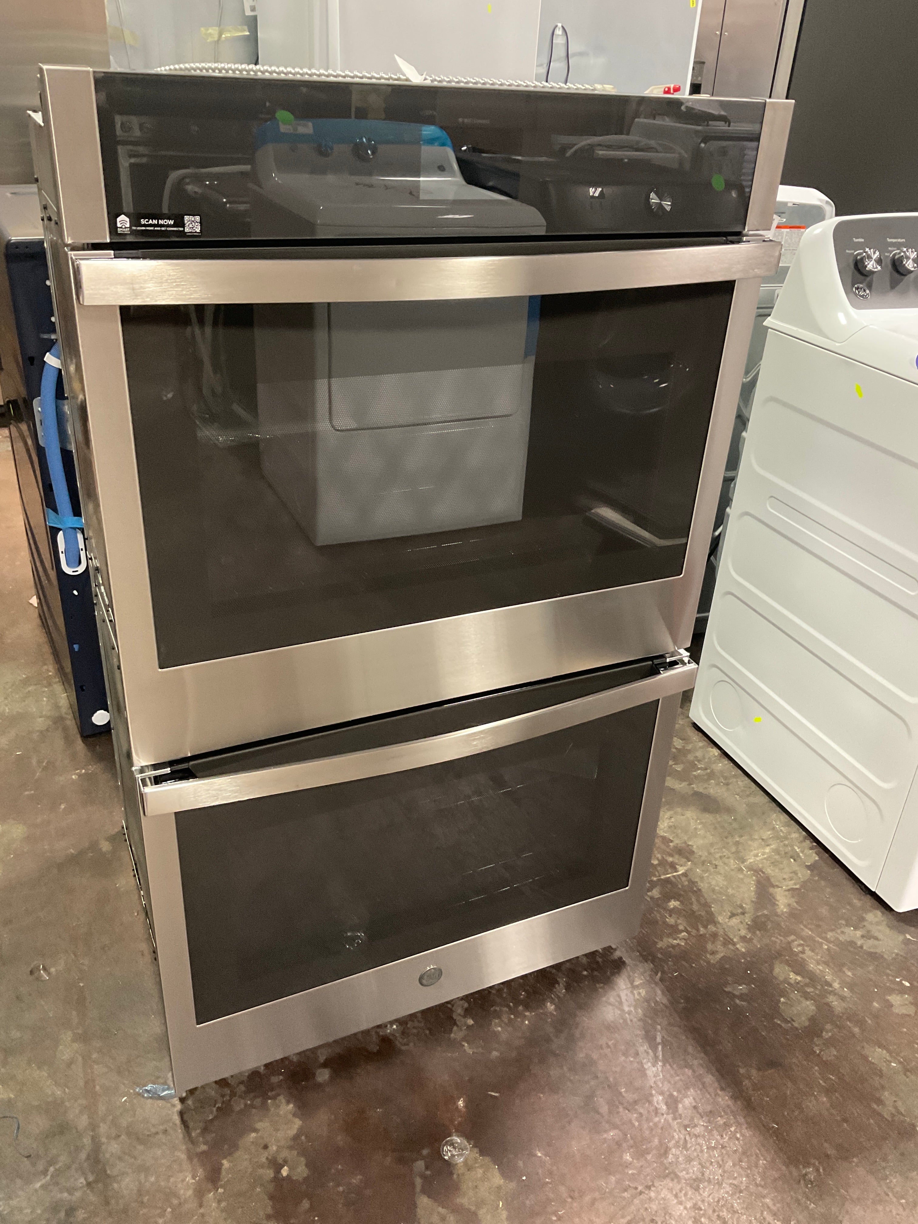 GE GE® 30" Smart Built-In Self-Clean Convection Double Wall Oven with No Preheat Air Fry