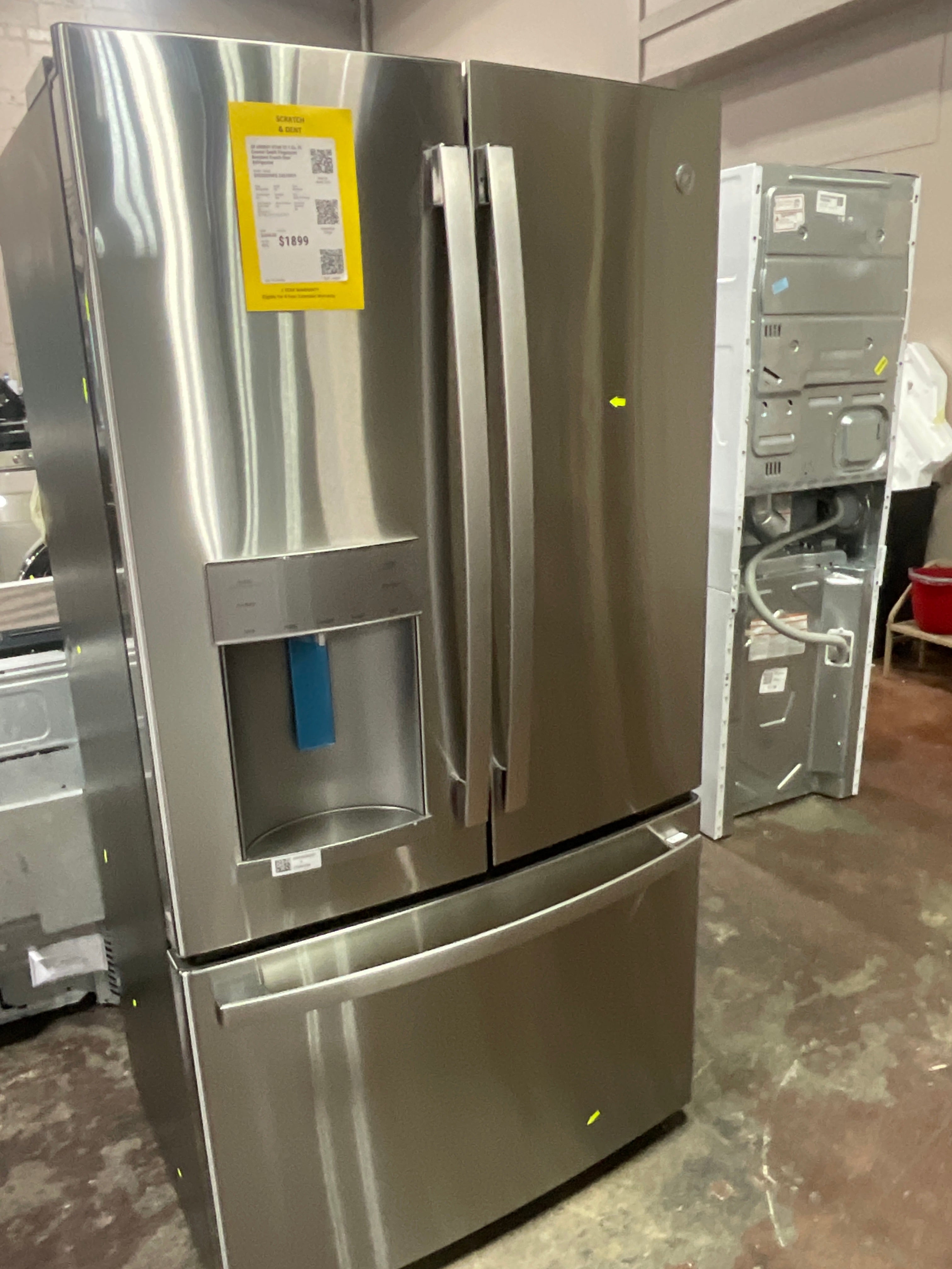 GE ENERGY STAR 22.1 Cu. Ft. Counter-Depth Fingerprint Resistant French-Door Refrigerator
