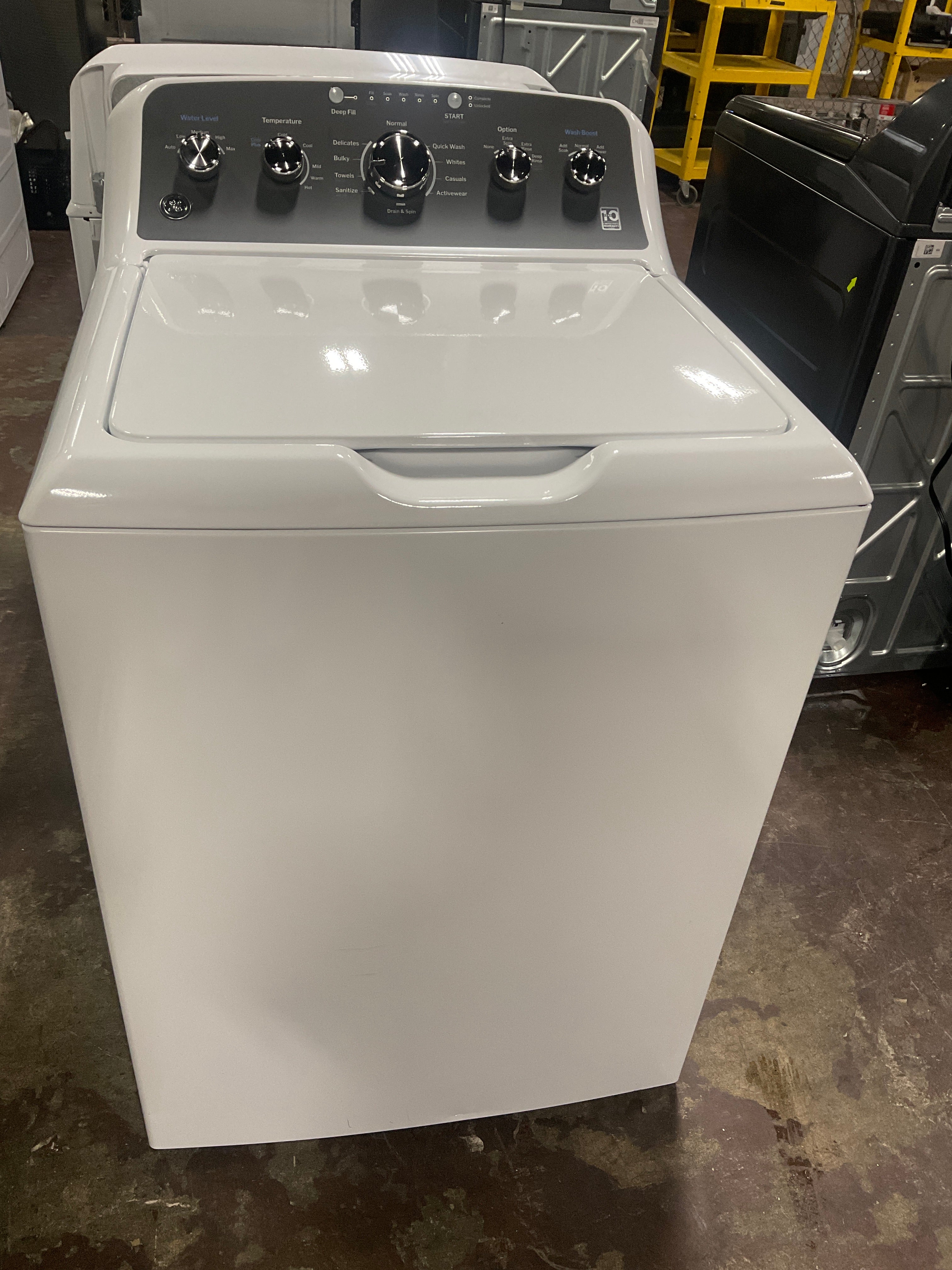 GE GE® 4.5 cu. ft. Capacity Washer with Stainless Steel Basket, Cold Plus and Wash Boost