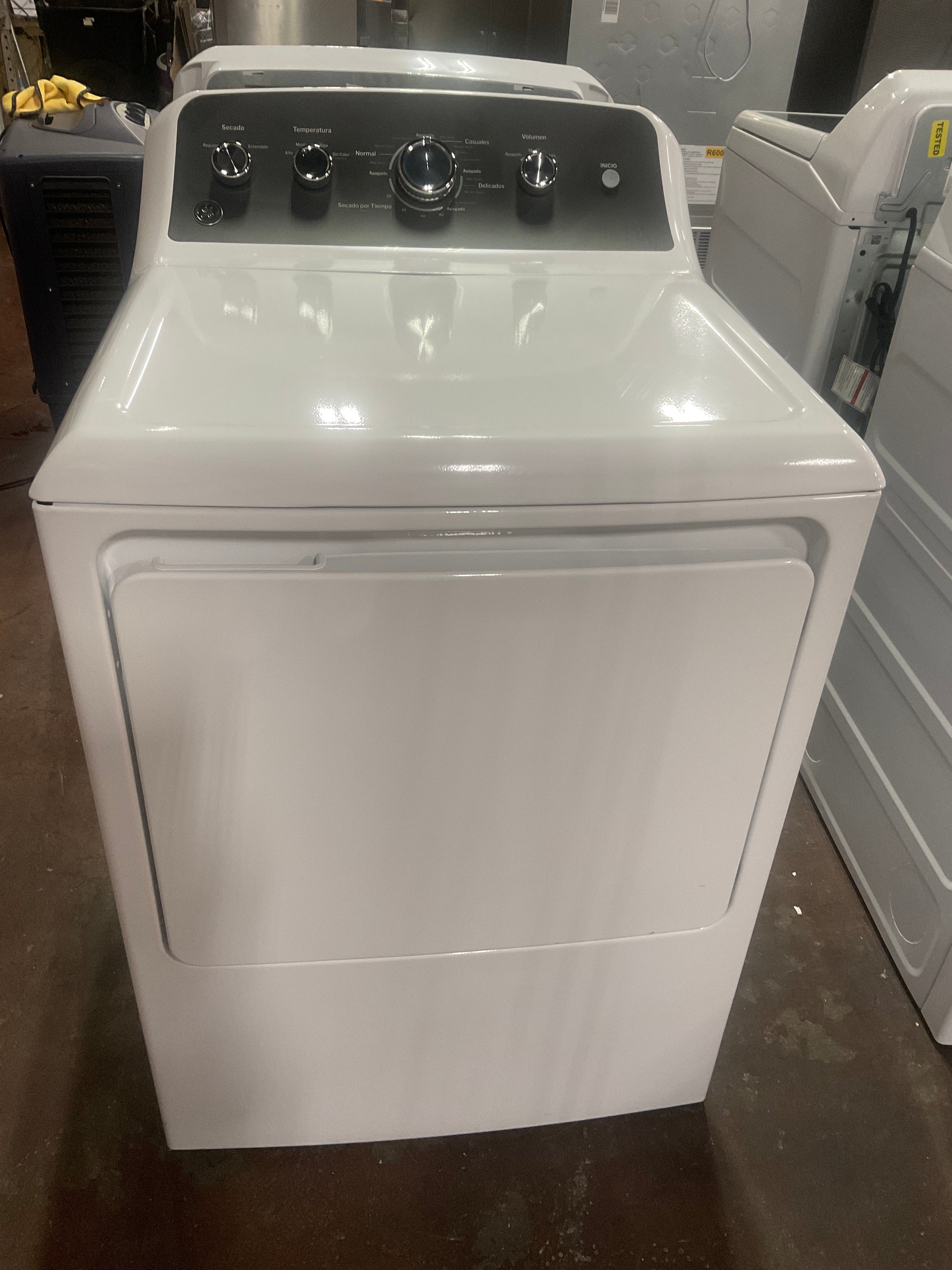 GE® 7.2 cu. ft. Capacity Electric Dryer with Spanish Panel and Up To 120 ft. Venting