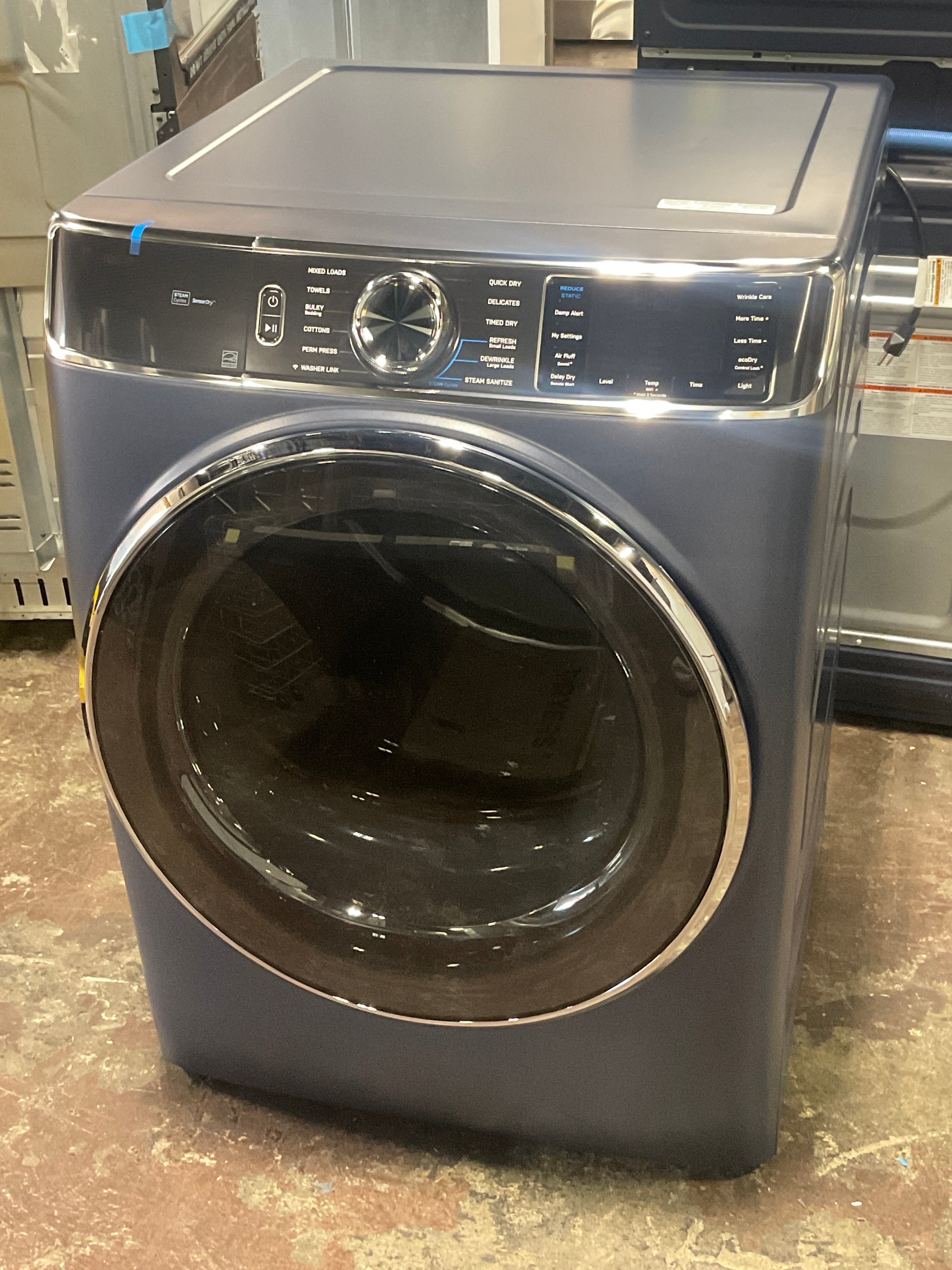 GE Profile™ 7.8 cu. ft. Capacity Smart Front Load Electric Dryer with Steam and Sanitize Cycle