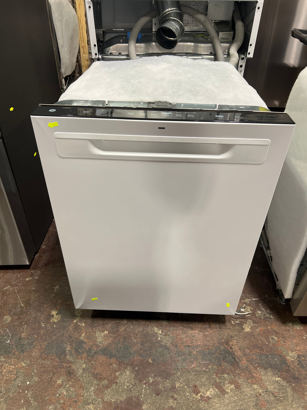 GE® ENERGY STAR® Top Control with Stainless Steel Interior Dishwasher with Sanitize Cycle