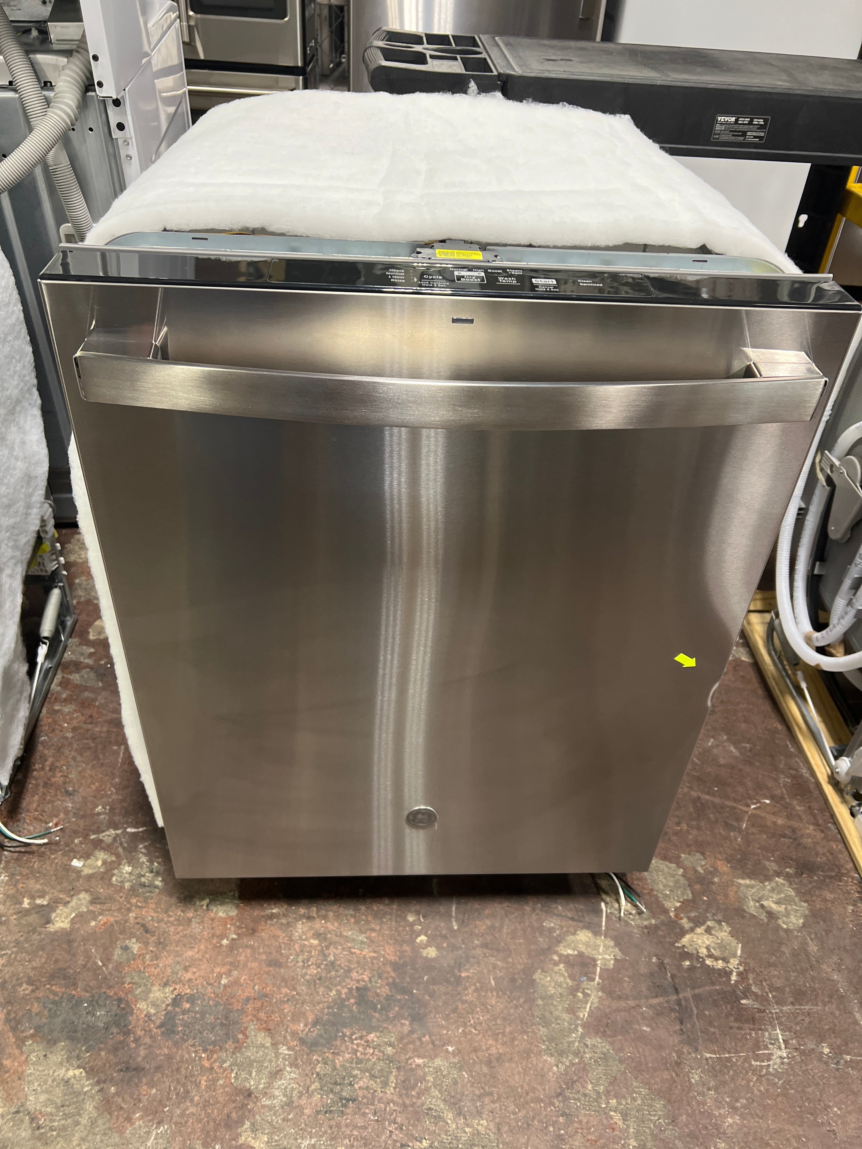 GE GE® ENERGY STAR® Top Control with Plastic Interior Dishwasher with Sanitize Cycle & Dry Boost