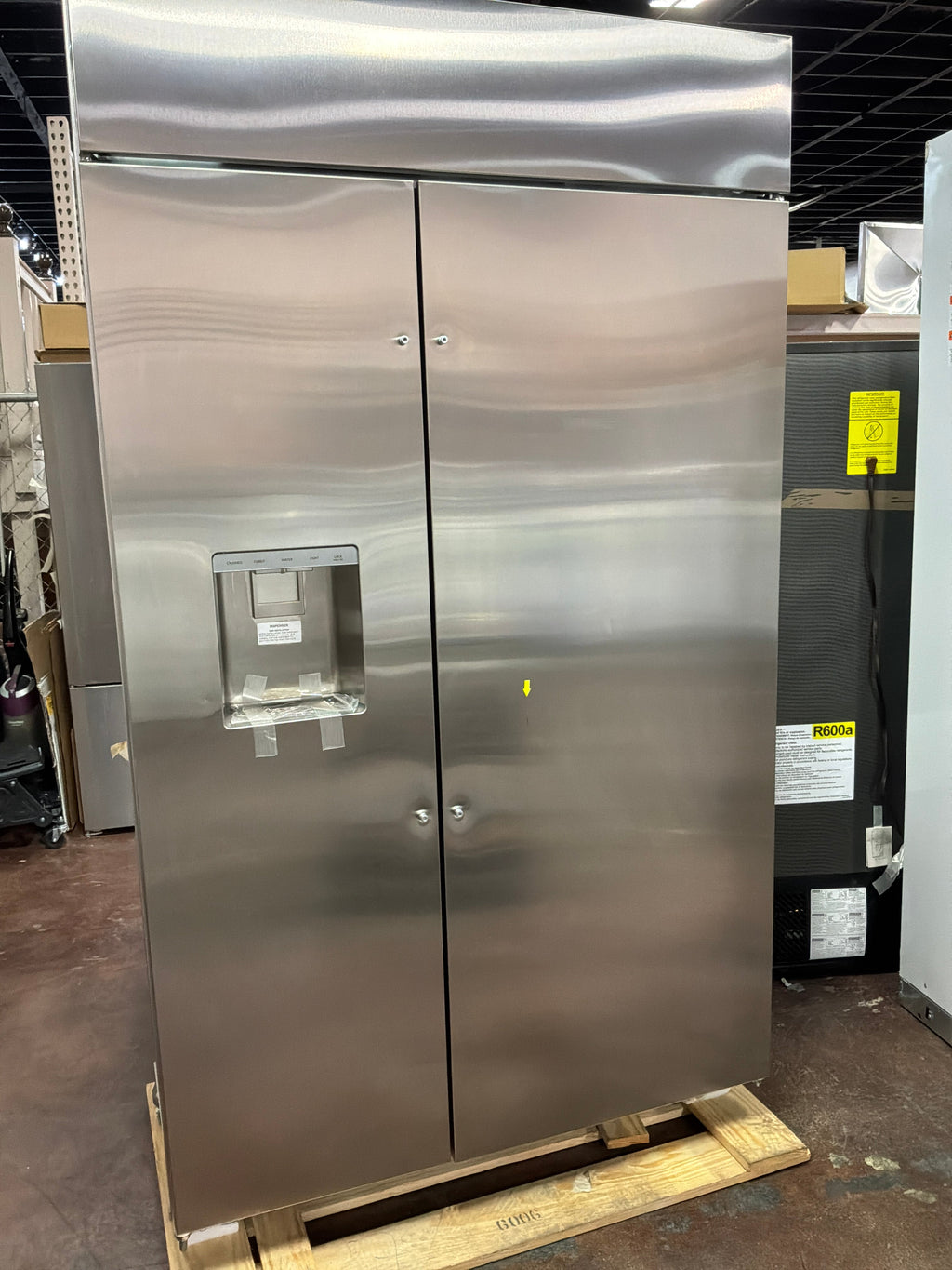 Monogram 48" Built-In Side-by-Side Refrigerator with Dispenser