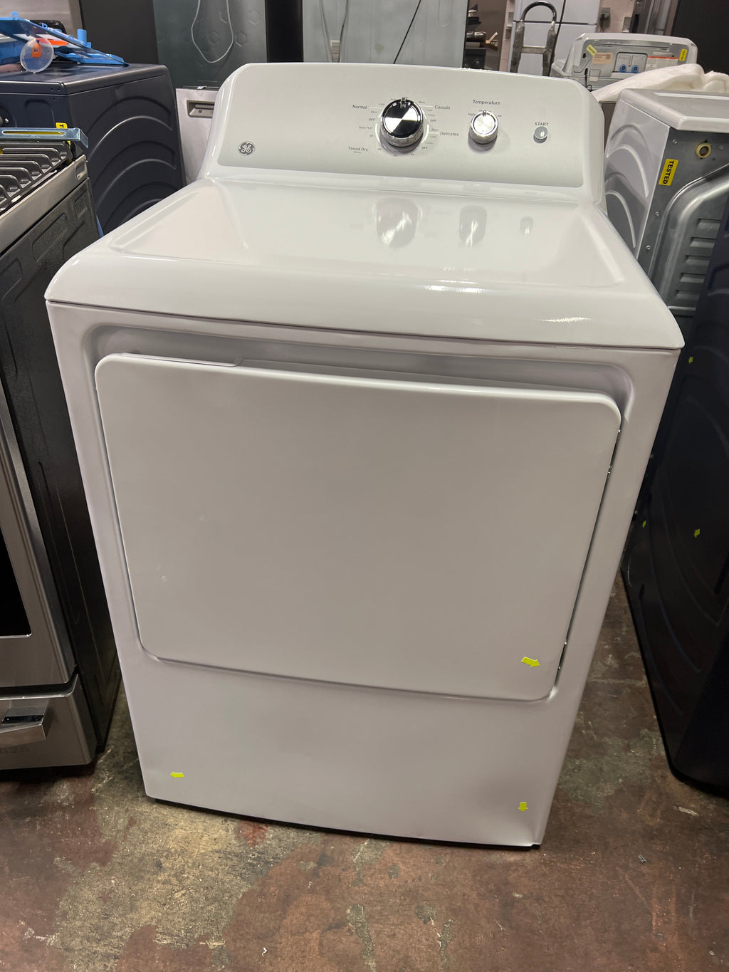 GE GE® 7.2 cu. ft. Capacity Electric Dryer with Up To 120 ft. Venting and Reversible Door