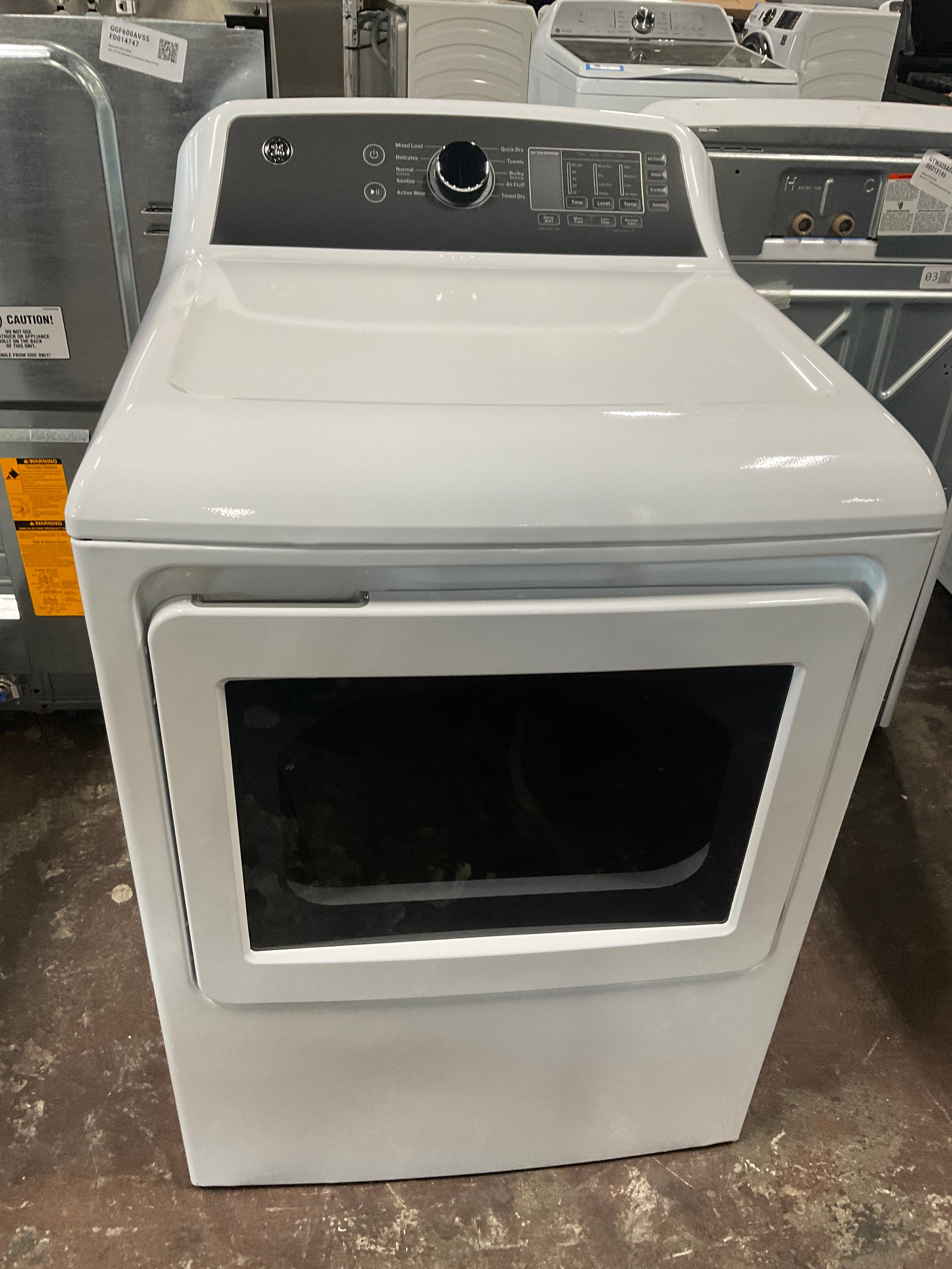 GE® 7.4 cu. ft. Capacity Gas Dryer with Up To 120 ft. Venting and Sensor Dry