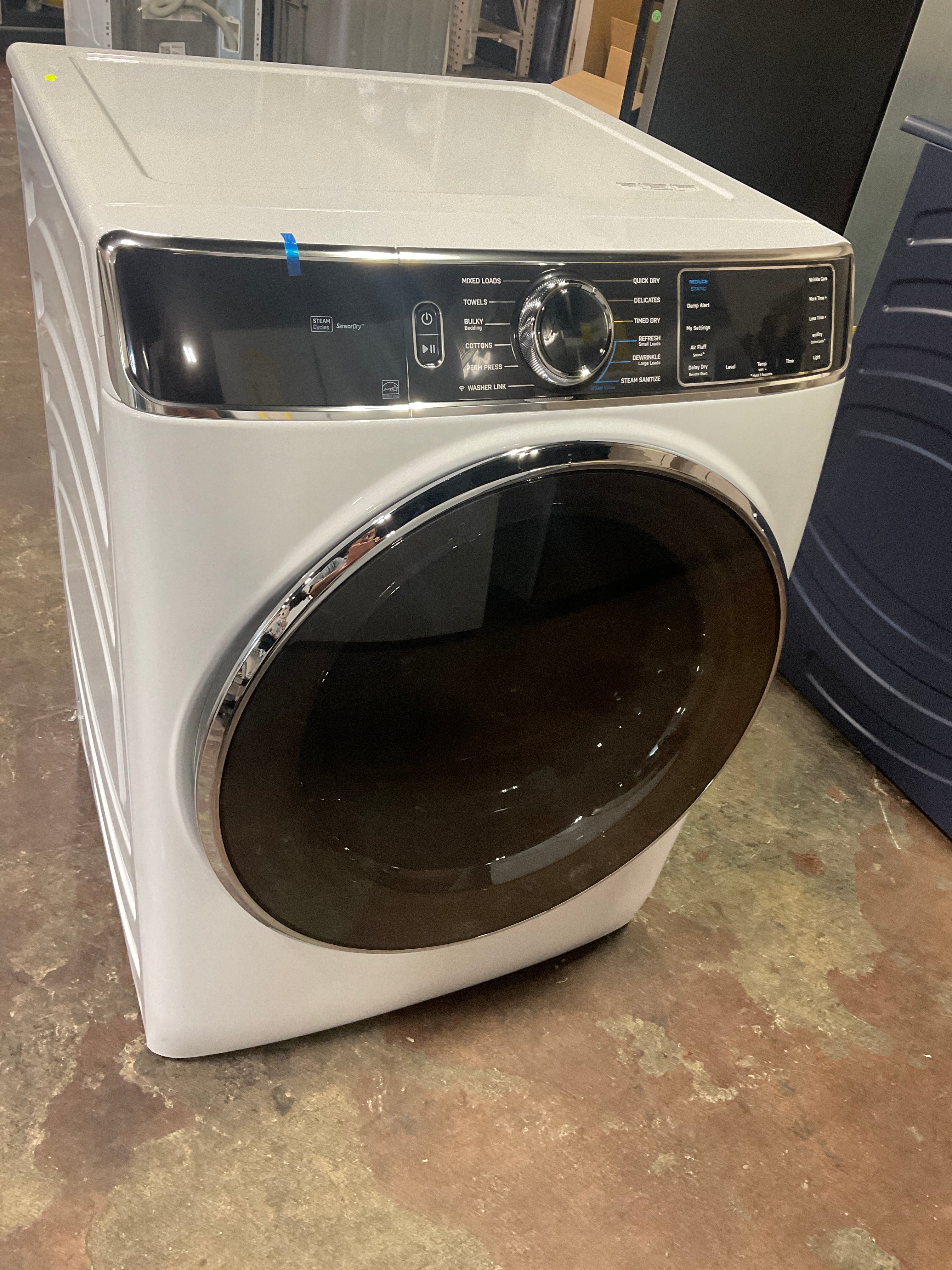 GE Profile™ 7.8 cu. ft. Capacity Smart Front Load Electric Dryer with Steam and Sanitize Cycle
