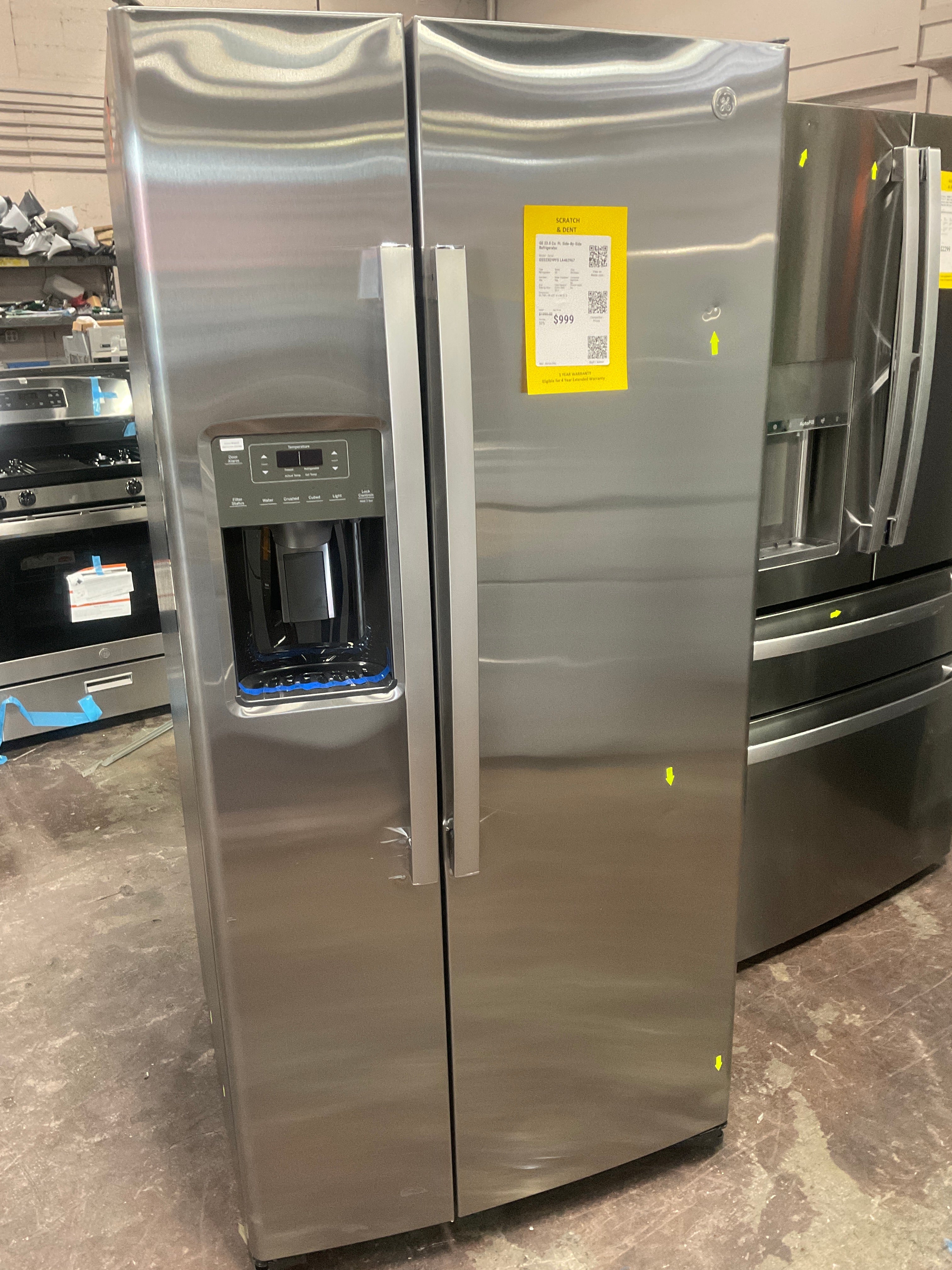 GE 23.0 Cu. Ft. Side-By-Side Refrigerator