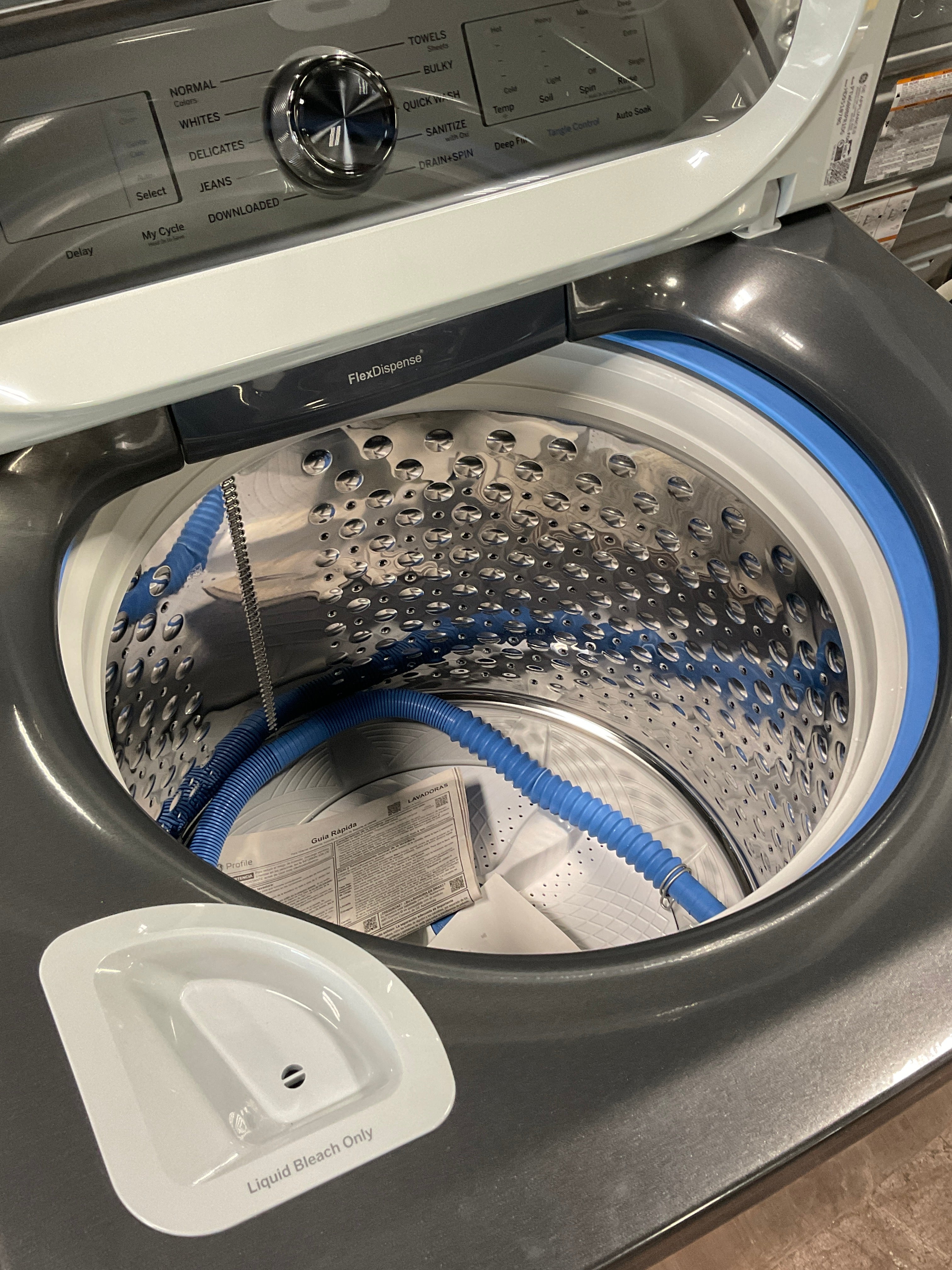 GE Profile™ ENERGY STAR® 5.0 cu. ft. Capacity Washer with Smarter Wash Technology and FlexDispense™