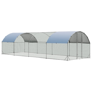 Costway Large Metal Chicken Coop with Cover 59042613 New