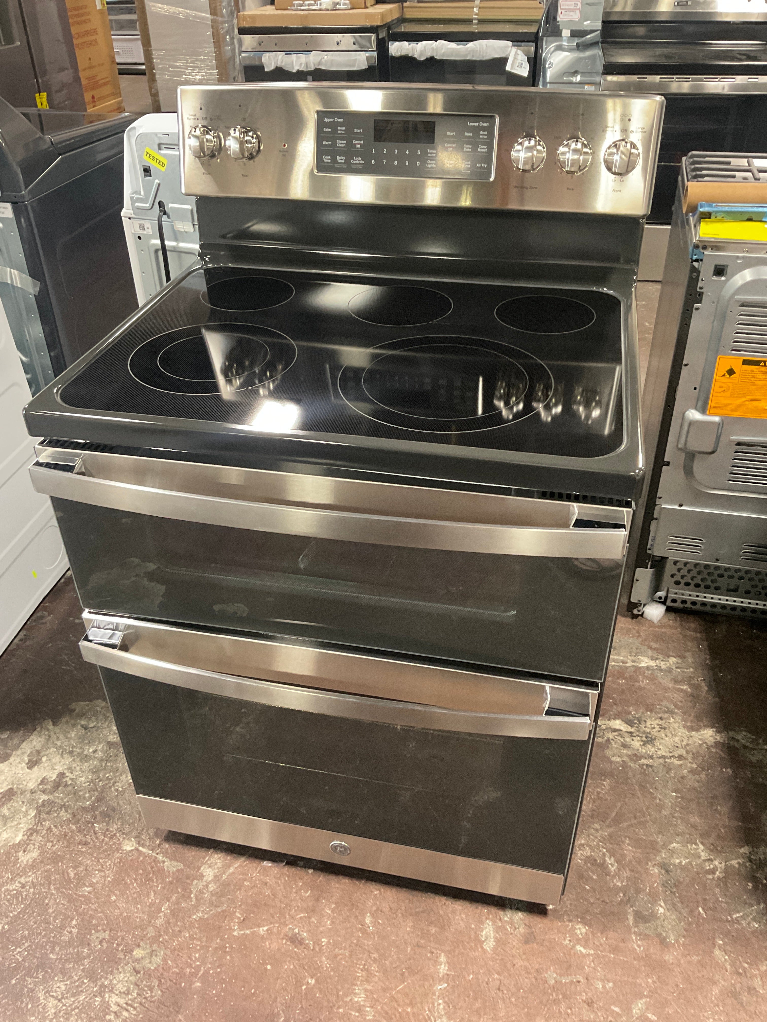 GE 30" Free-Standing Electric Double Oven Convection Range