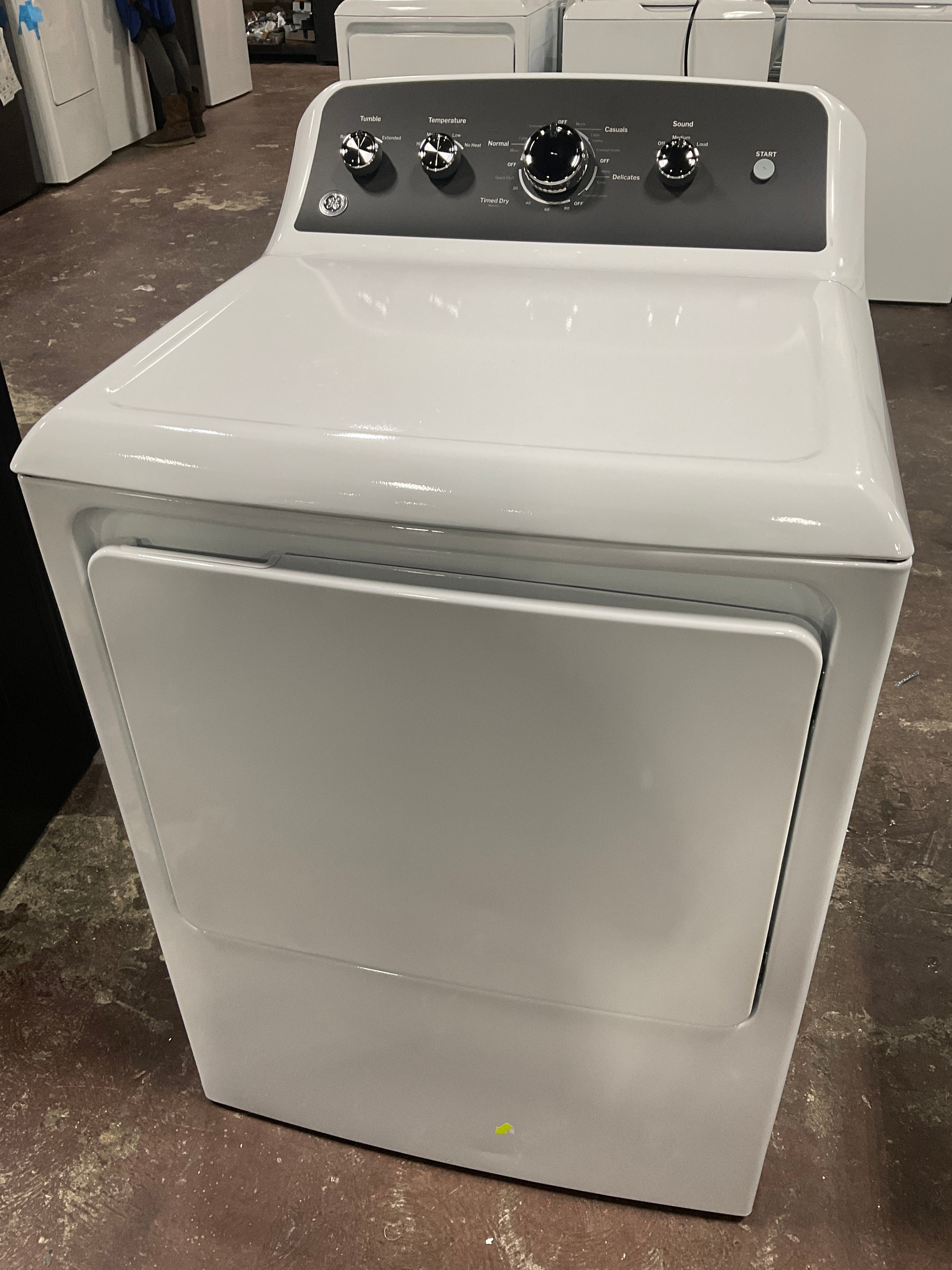GE GE® 7.2 cu. ft. Capacity Electric Dryer with Up To 120 ft. Venting and Extended Tumble