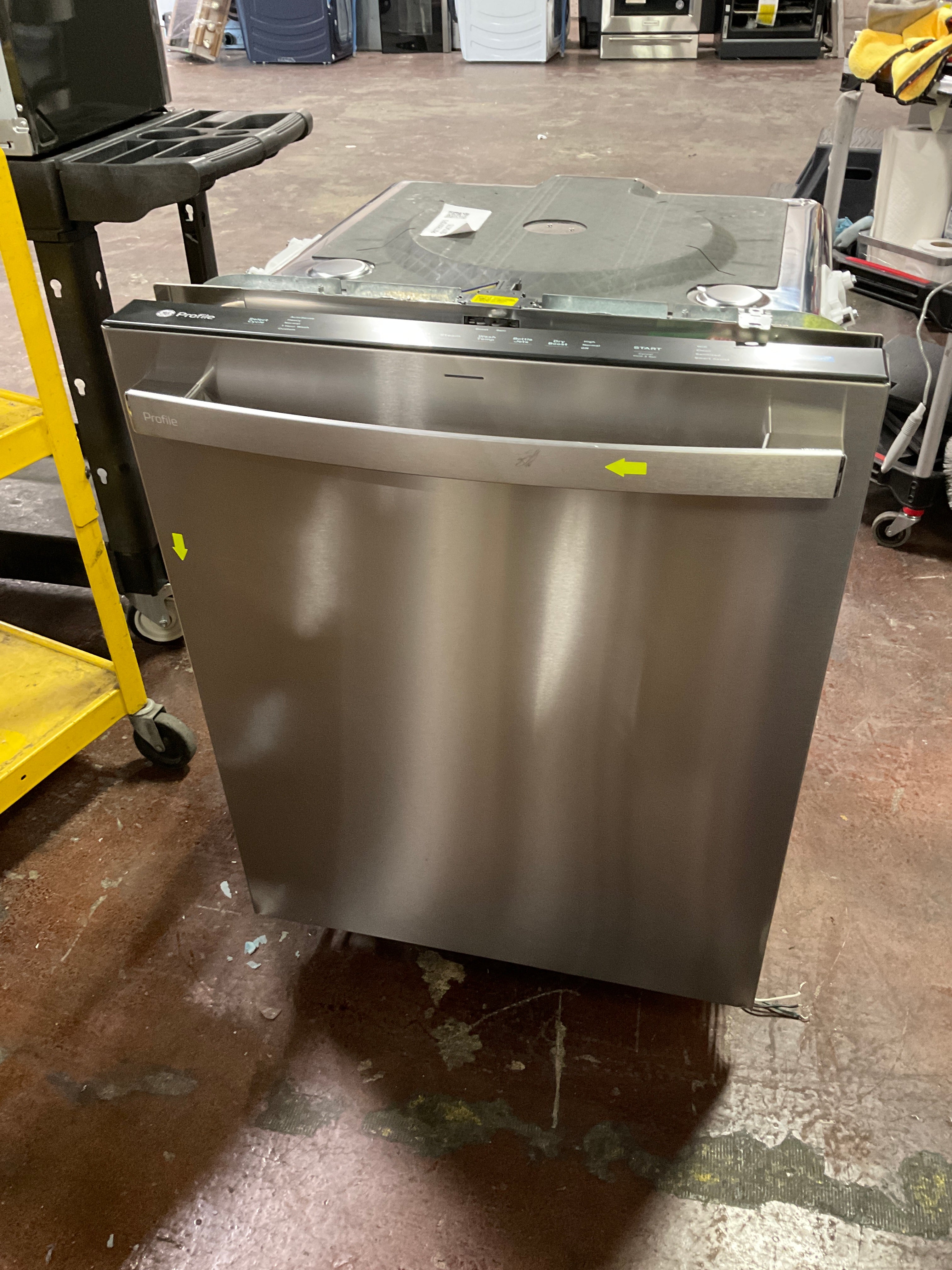 GE Profile™ ENERGY STAR® Fingerprint Resistant Top Control Stainless Interior Dishwasher with Microban™ Antimicrobial Technology