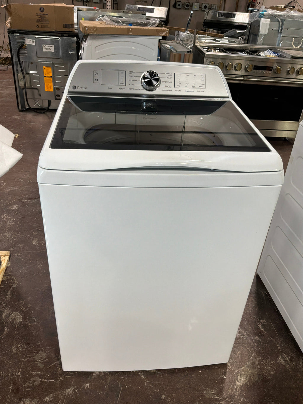 GE Profile™ ENERGY STAR® 5.0 cu. ft. Capacity Washer with Smarter Wash Technology and FlexDispense™