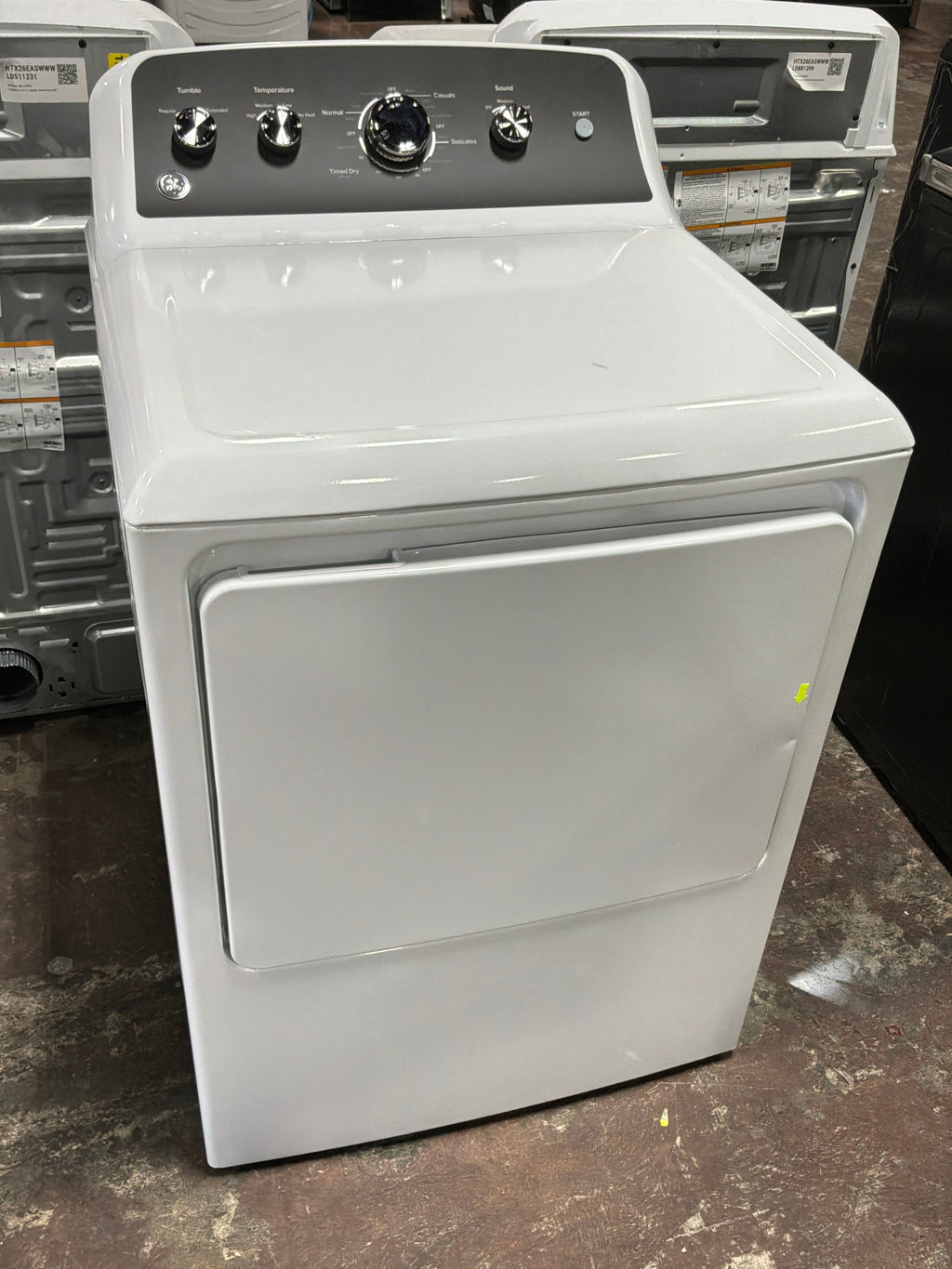 GE GE® 7.2 cu. ft. Capacity Electric Dryer with Up To 120 ft. Venting and Extended Tumble