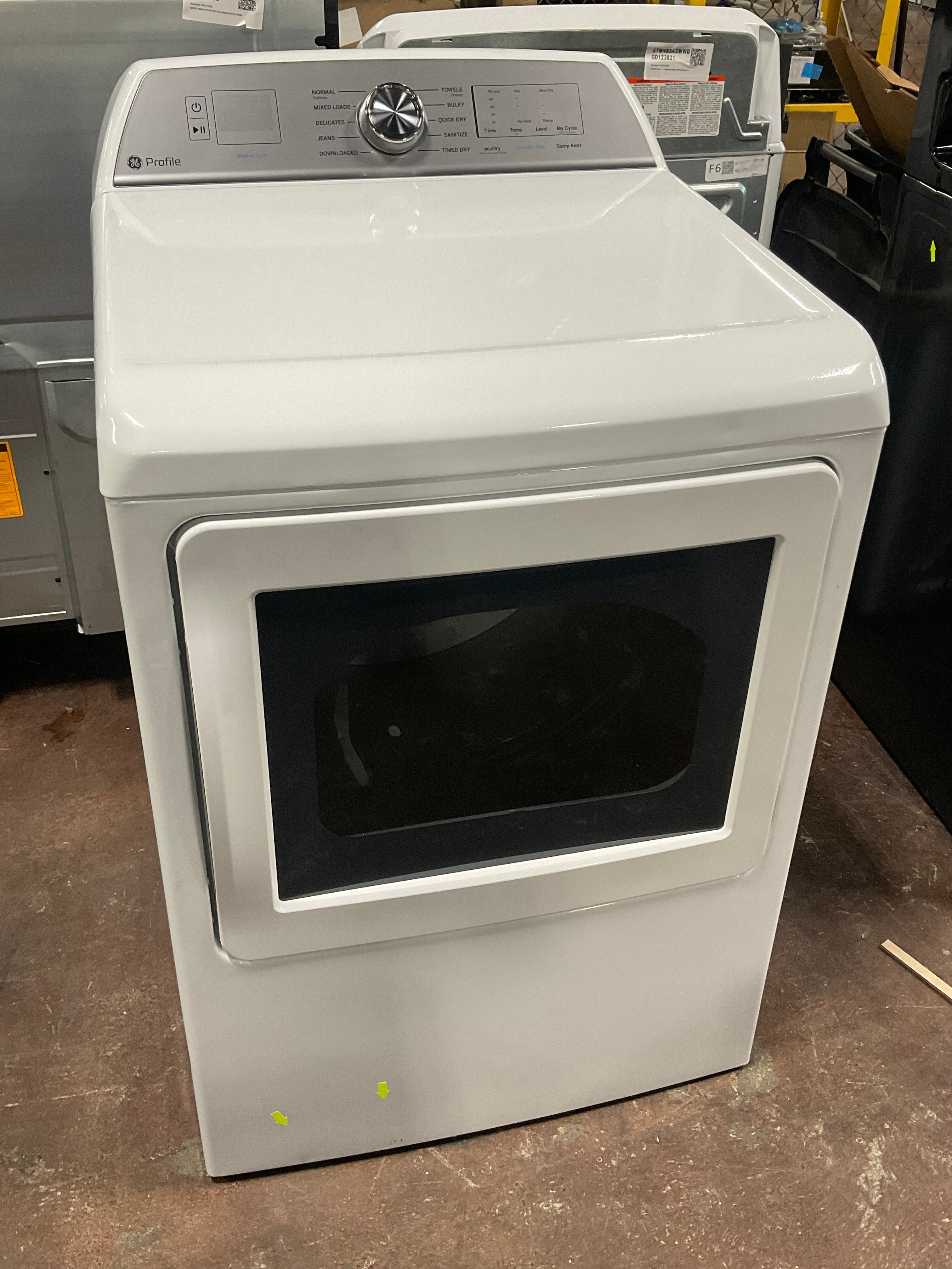 GE Profile™ ENERGY STAR® 7.4 cu. ft. Capacity aluminized alloy drum Electric Dryer with Sanitize Cycle and Sensor Dry