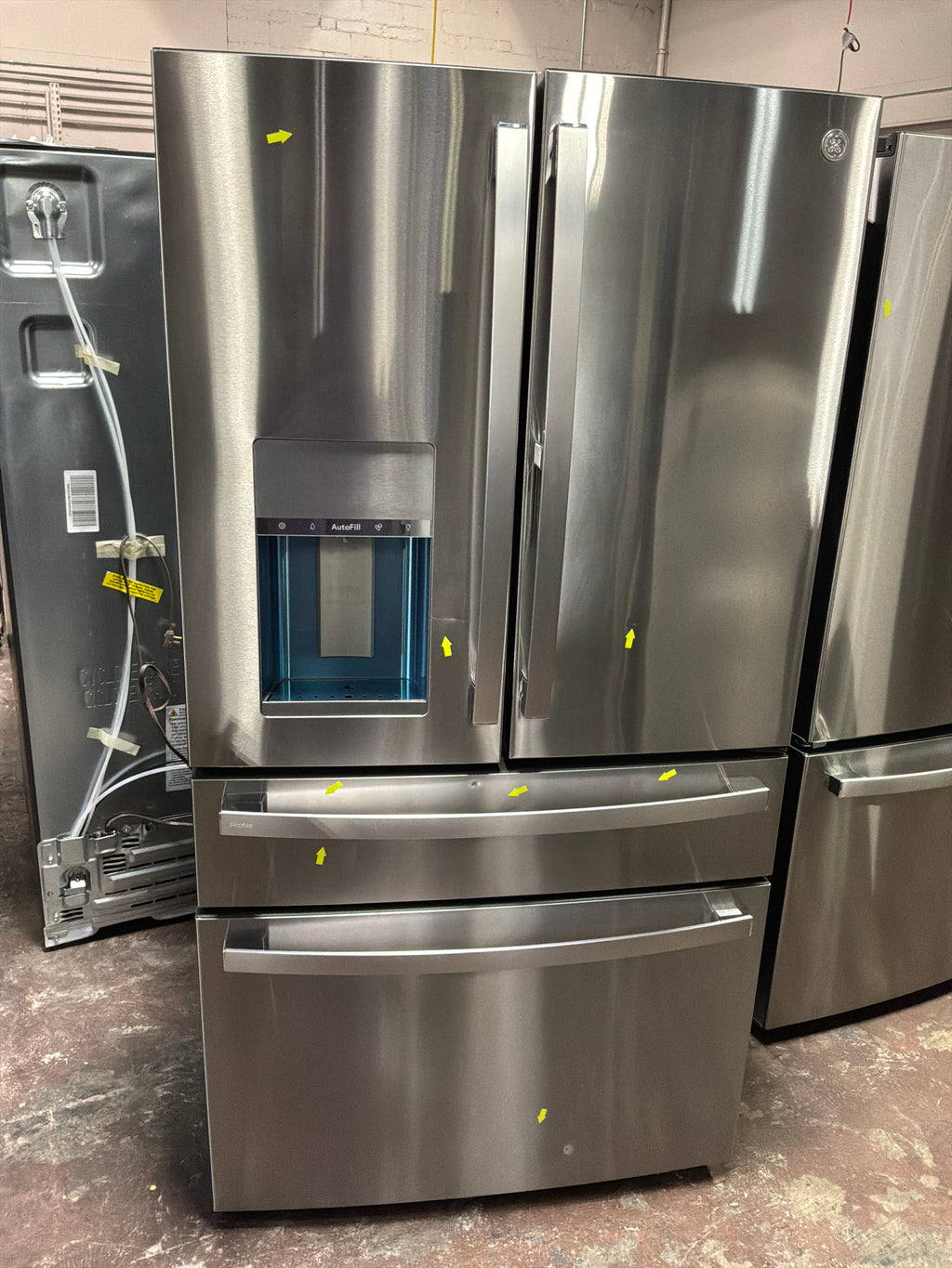 GE Profile™ 22.4 Cu. Ft. Smart Counter-Depth Fingerprint Resistant 4-Door French-Door Refrigerator with Door In Door