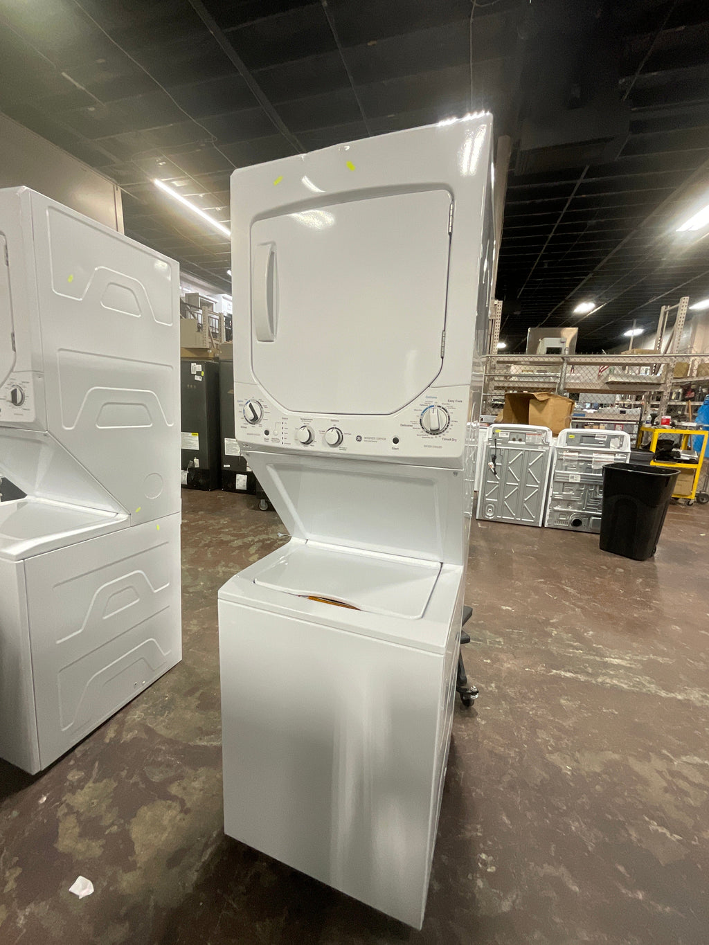GE Unitized Spacemaker® 2.3 cu. ft. Capacity Washer with Stainless Steel Basket and 4.4 cu. ft. Capacity Electric Dryer