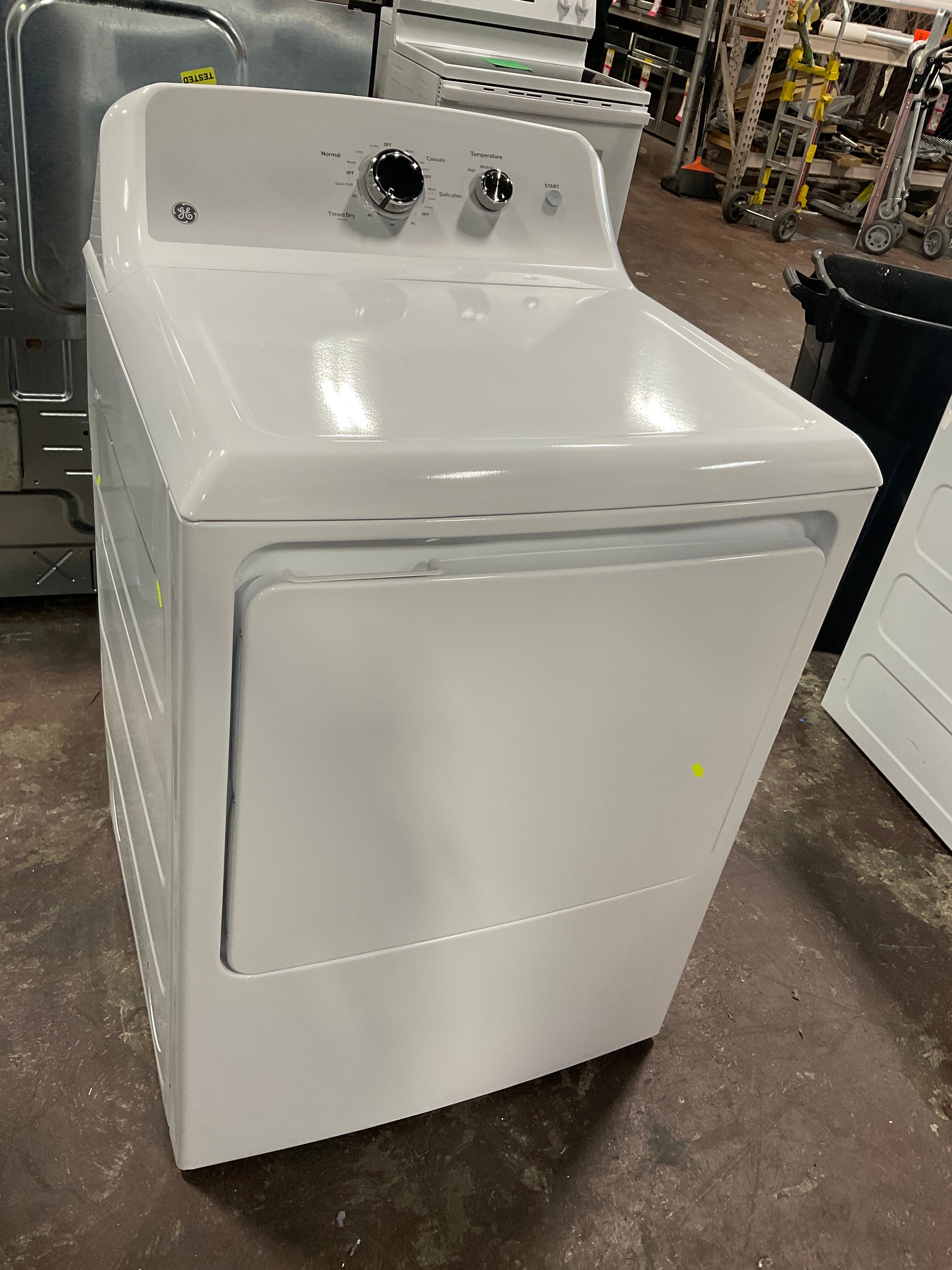 GE GE® 7.2 cu. ft. Capacity Electric Dryer with Up To 120 ft. Venting and Reversible Door