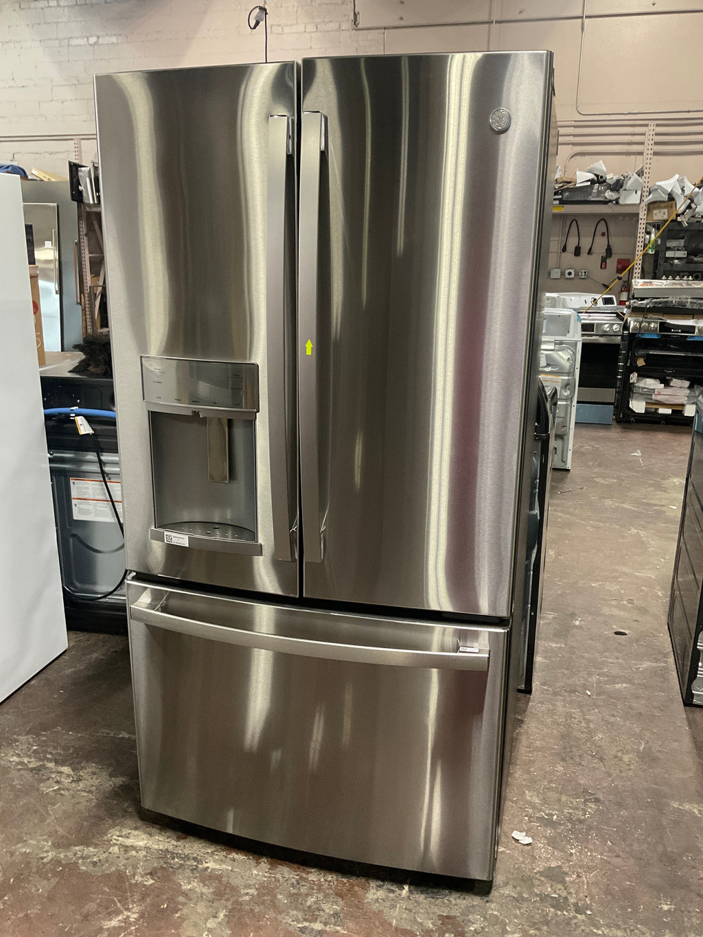 GE Profile™ ENERGY STAR® 22.1 Cu. Ft. Counter-Depth Fingerprint Resistant French-Door Refrigerator with Hands-Free AutoFill