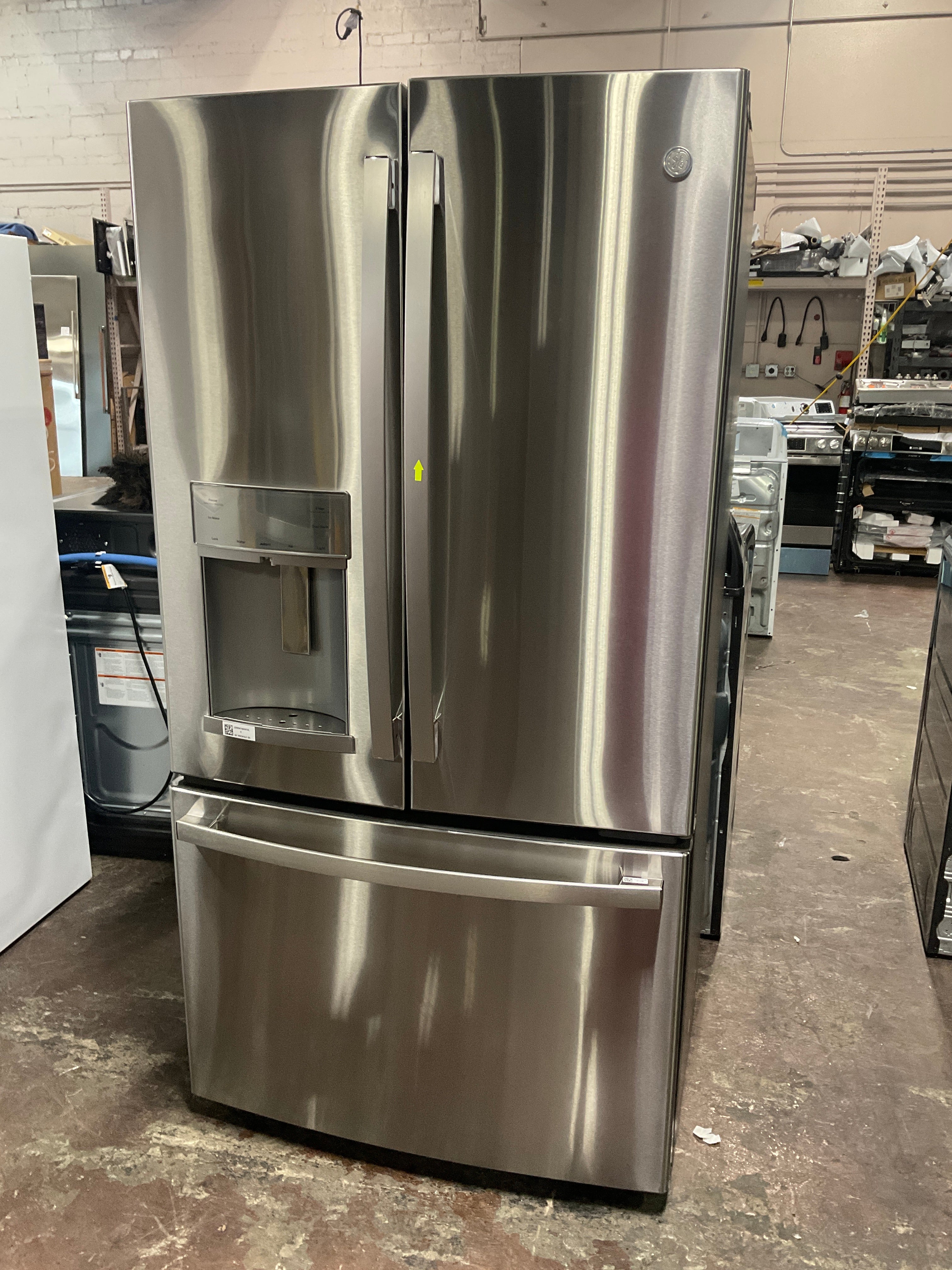 GE Profile™ ENERGY STAR® 22.1 Cu. Ft. Counter-Depth Fingerprint Resistant French-Door Refrigerator with Hands-Free AutoFill