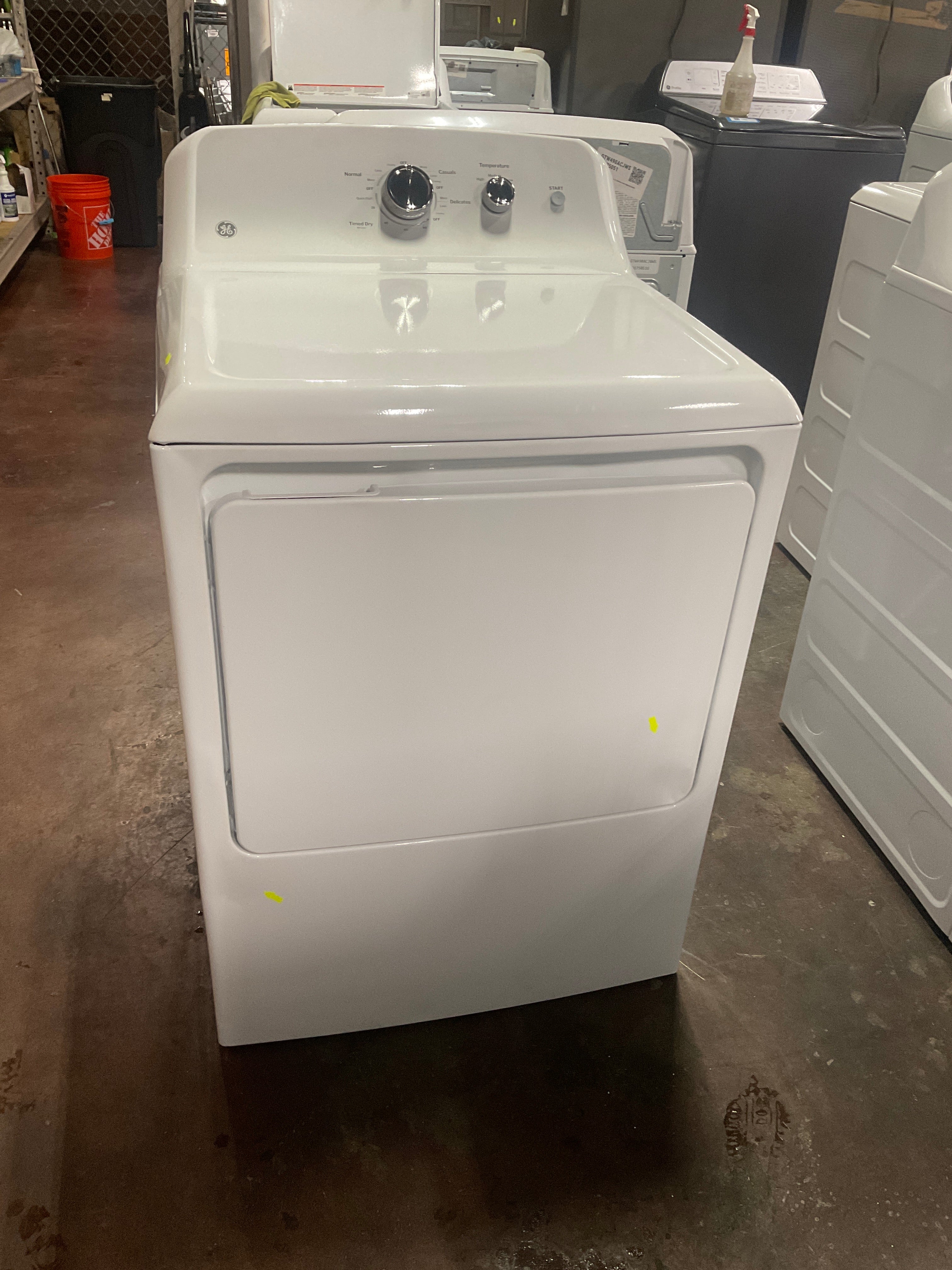 GE GE® 7.2 cu. ft. Capacity Electric Dryer with Up To 120 ft. Venting and Reversible Door
