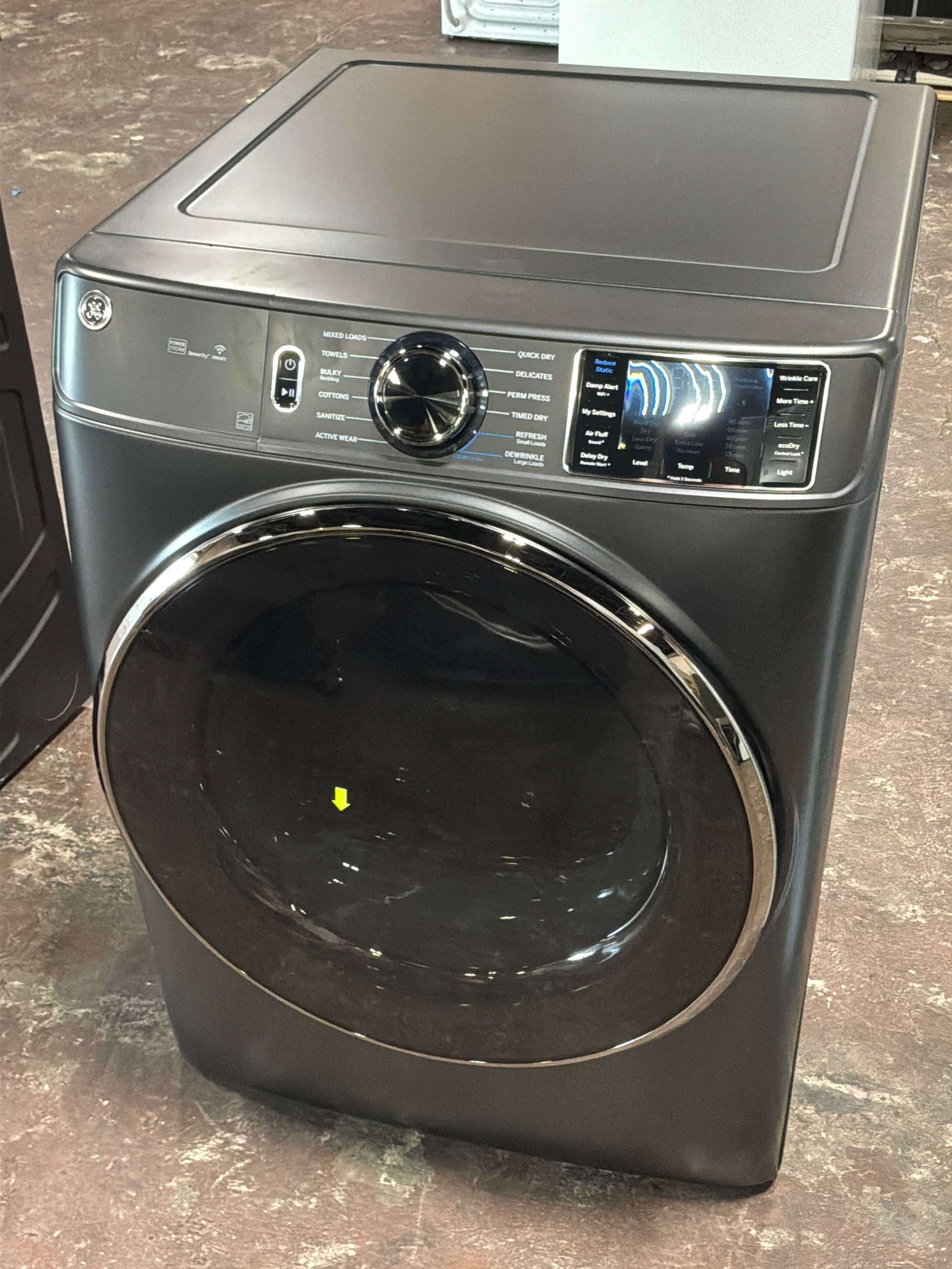 GE® ENERGY STAR® 7.8 cu. ft. Capacity Smart Front Load Electric Dryer with Steam and Sanitize Cycle