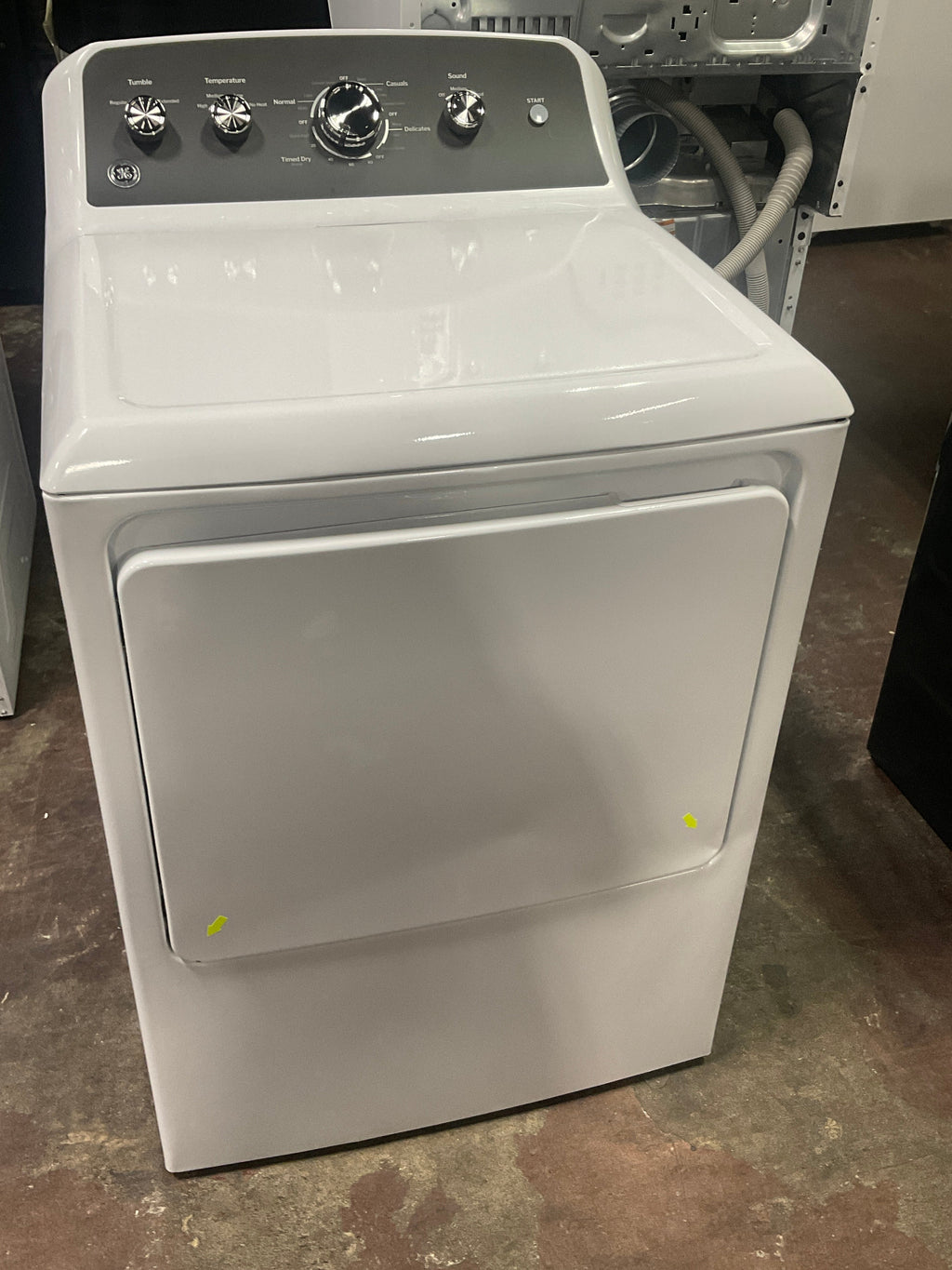GE GE® 7.2 cu. ft. Capacity Electric Dryer with Up To 120 ft. Venting and Extended Tumble