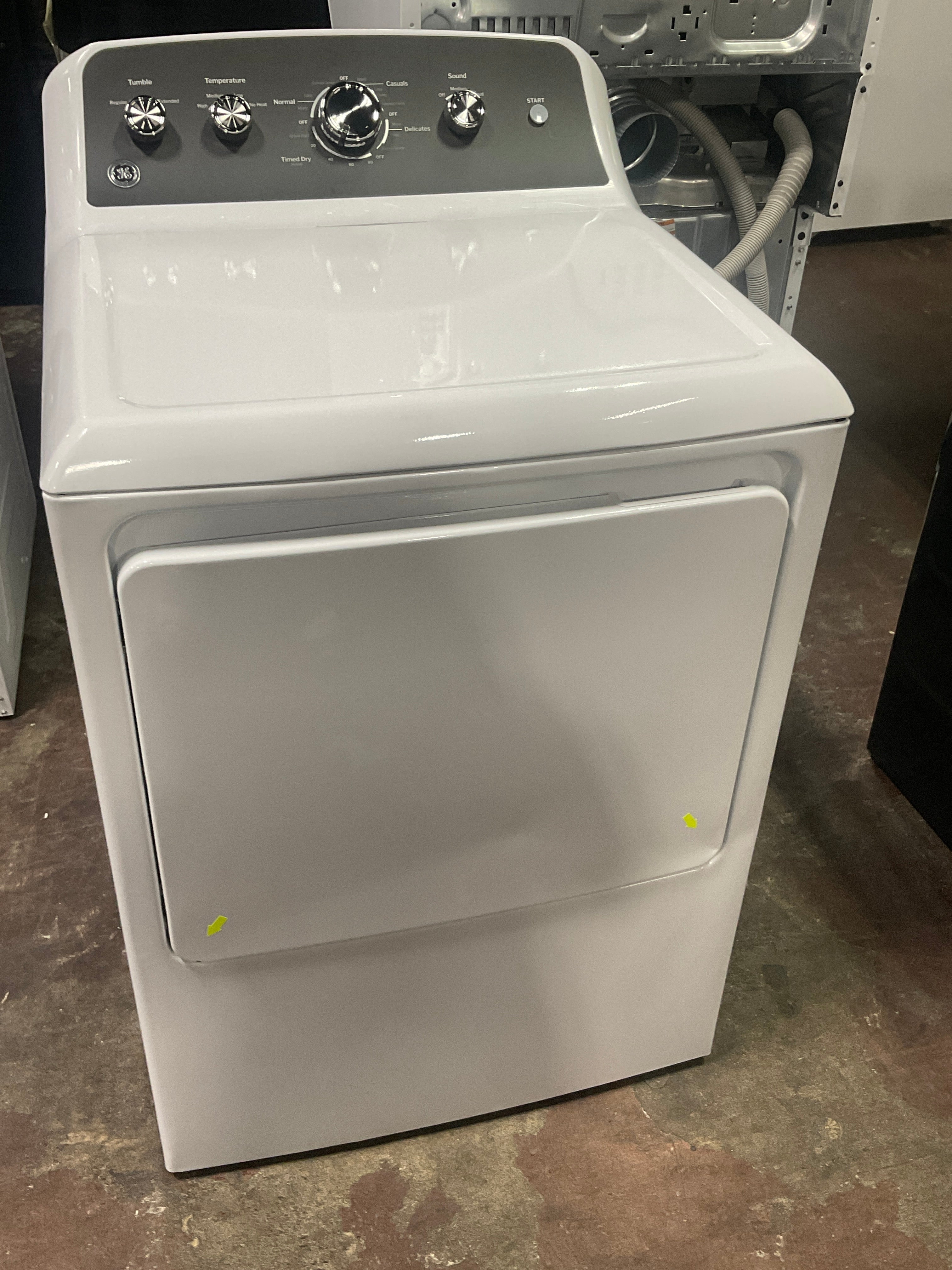 GE GE® 7.2 cu. ft. Capacity Electric Dryer with Up To 120 ft. Venting and Extended Tumble