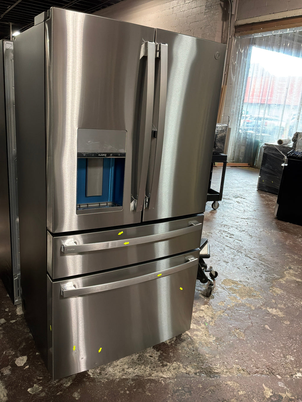 GE Profile™ 22.4 Cu. Ft. Smart Counter-Depth Fingerprint Resistant 4-Door French-Door Refrigerator with Door In Door