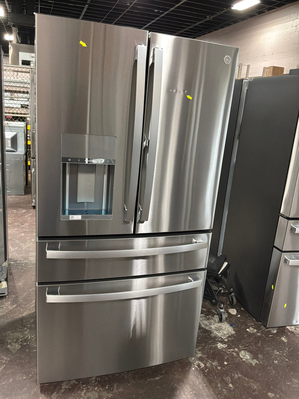 GE Profile™ 22.4 Cu. Ft. Smart Counter-Depth Fingerprint Resistant 4-Door French-Door Refrigerator with Door In Door