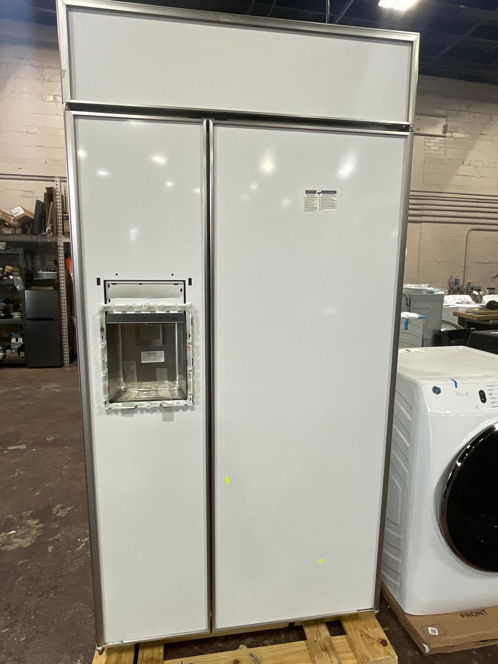 Monogram 42" Panel-Ready Built-In Side-by-Side Refrigerator with Dispenser
