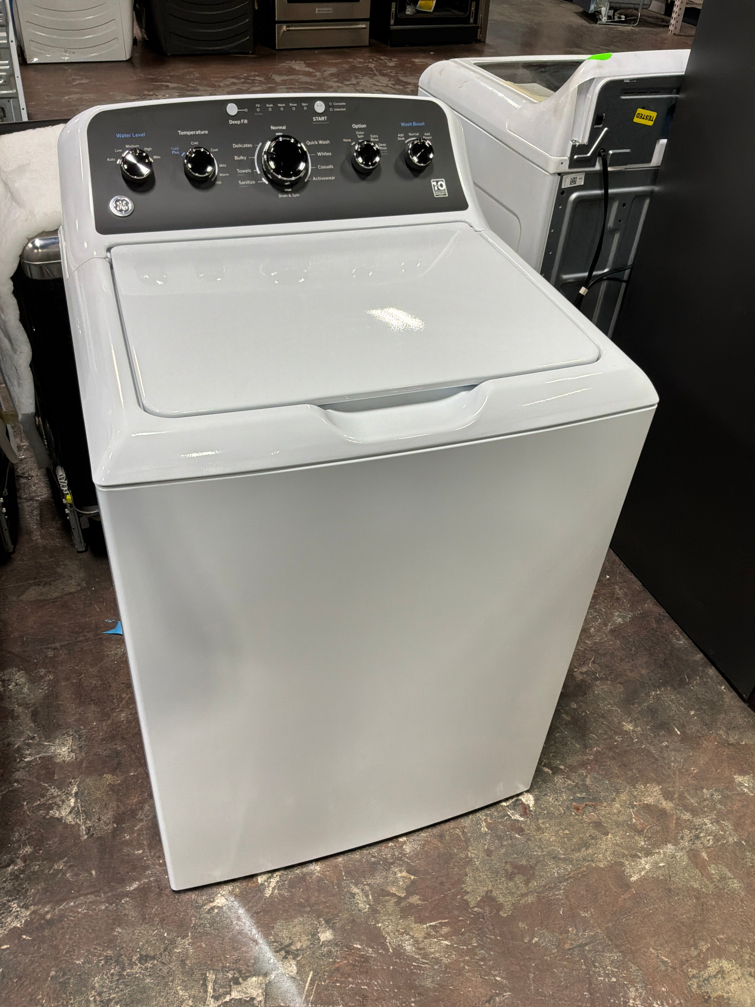 GE GE® 4.5 cu. ft. Capacity Washer with Stainless Steel Basket, Cold Plus and Wash Boost