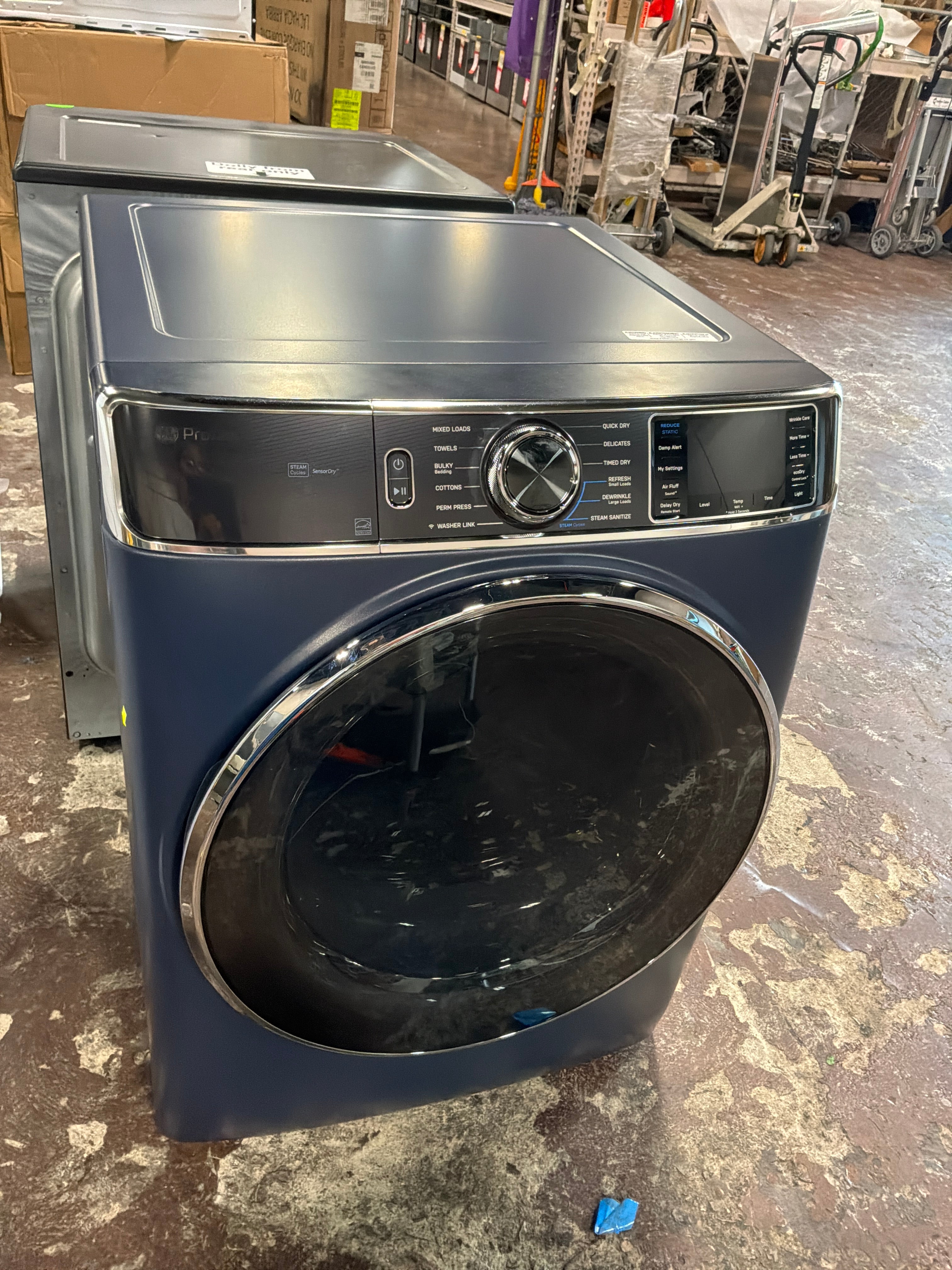 GE Profile™ 7.8 cu. ft. Capacity Smart Front Load Electric Dryer with Steam and Sanitize Cycle