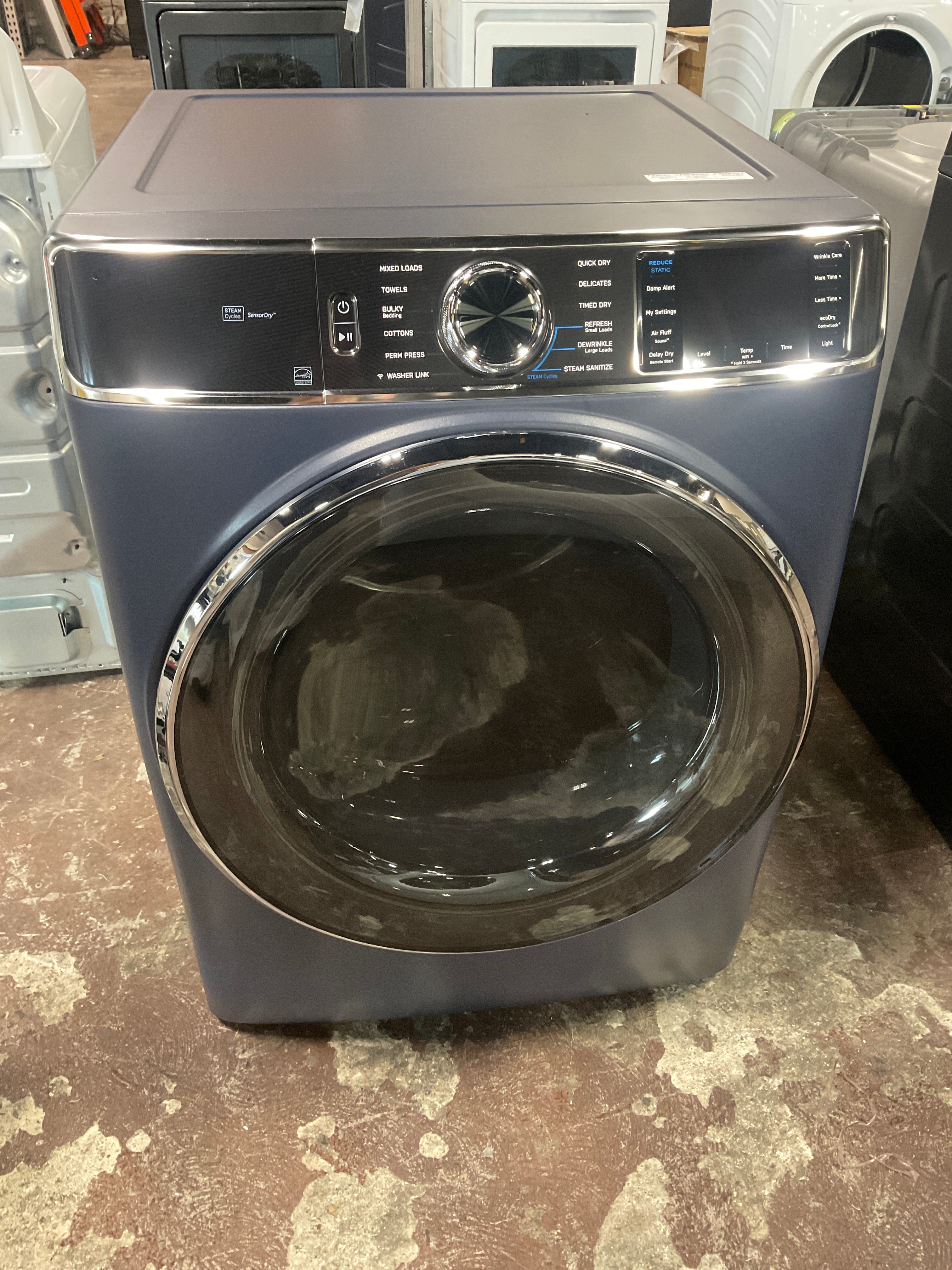 GE Profile™ 7.8 cu. ft. Capacity Smart Front Load Electric Dryer with Steam and Sanitize Cycle