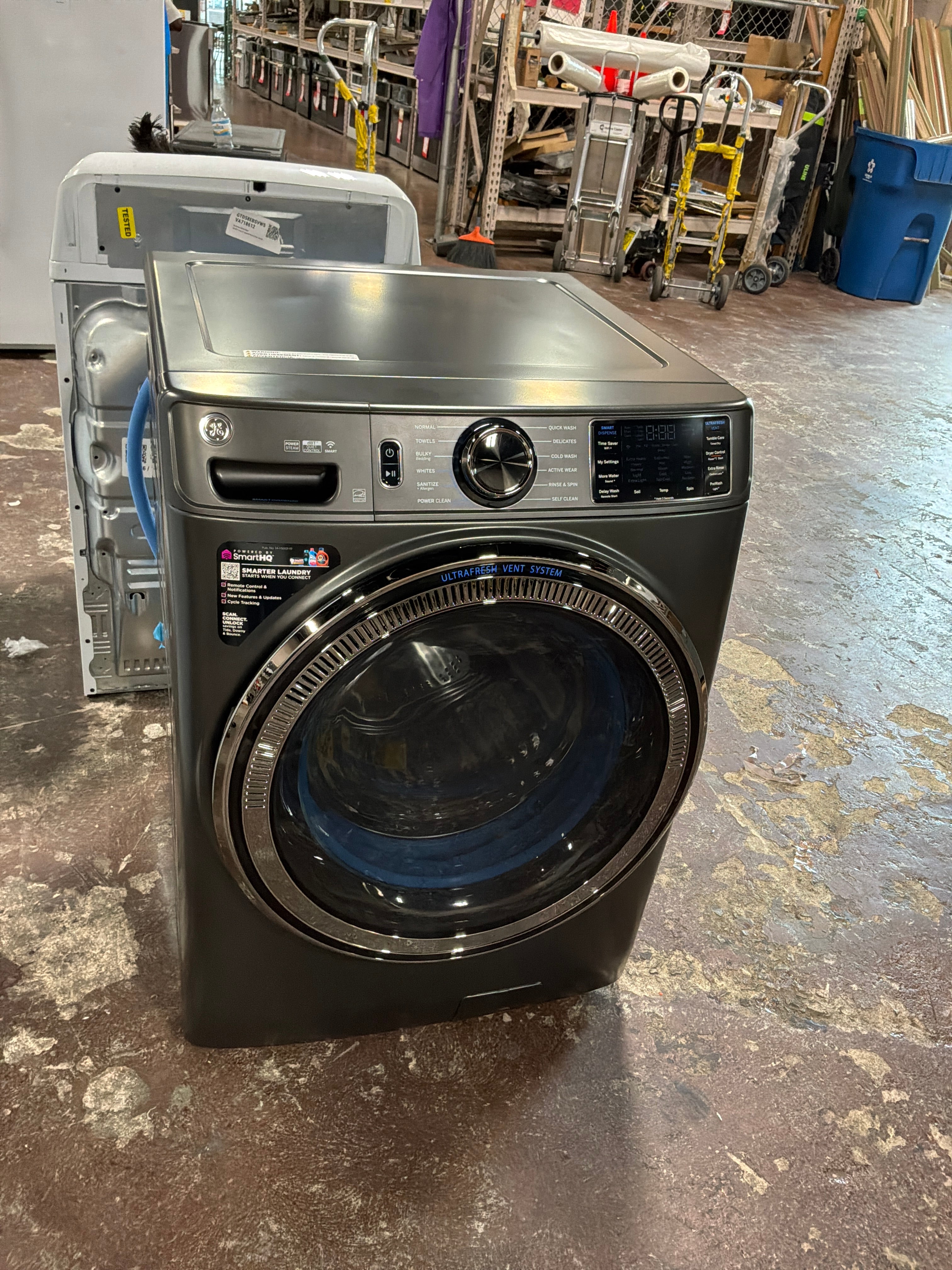 GE® ENERGY STAR® 5.0 cu. ft. Capacity Smart Front Load Steam Washer with SmartDispense™ UltraFresh Vent System with OdorBlock™ and Steam