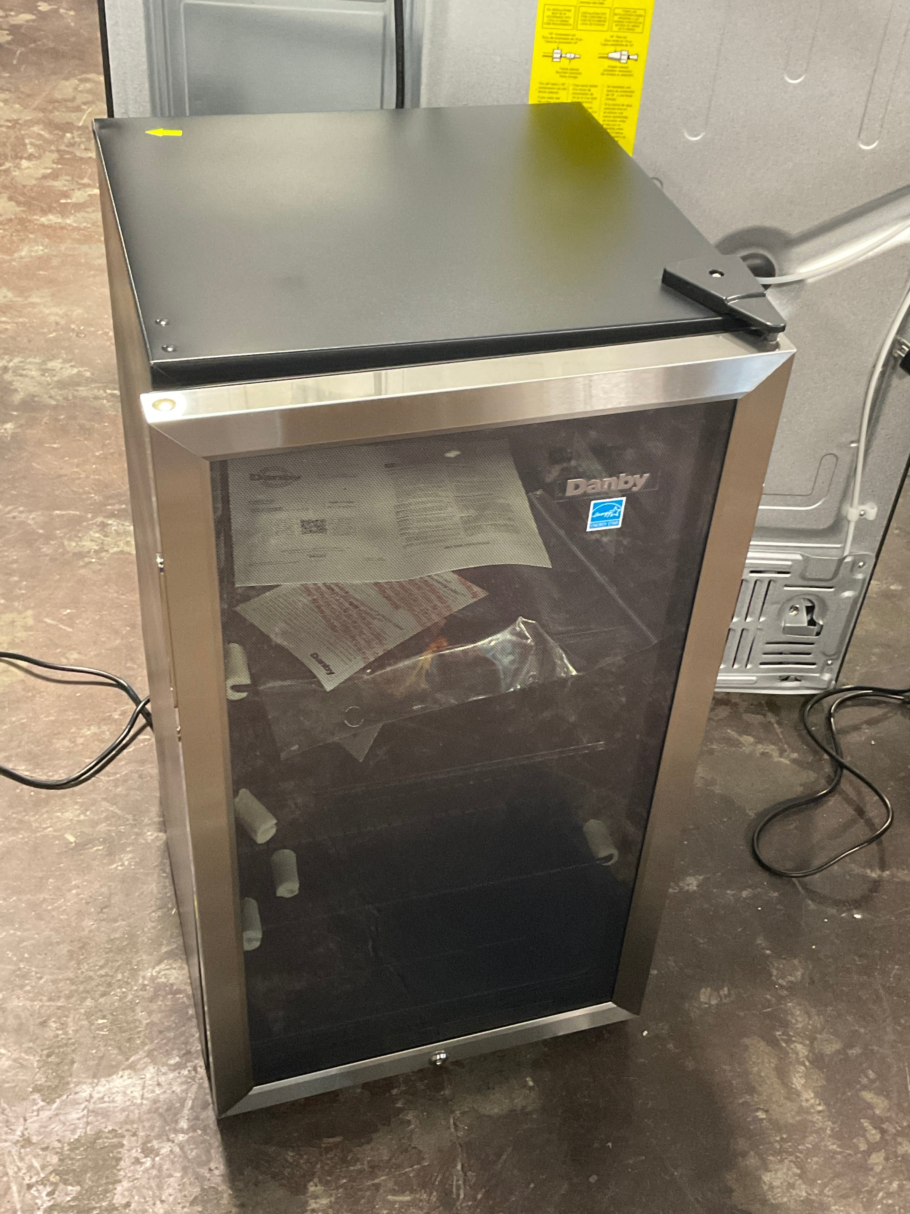 Danby 3.1 cu. ft. Free-Standing Beverage Center in Stainless Steel