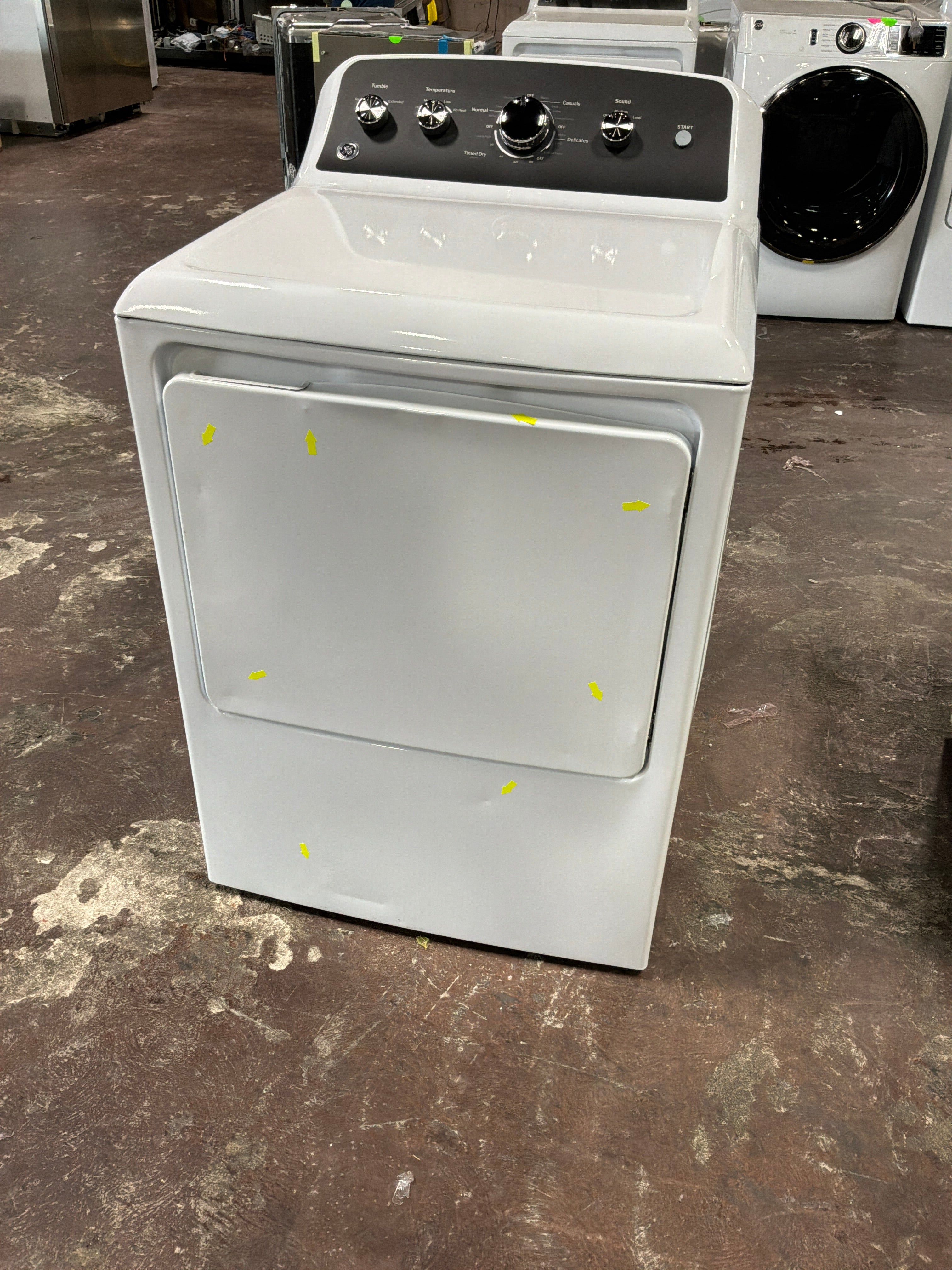 GE GE® 7.2 cu. ft. Capacity Electric Dryer with Up To 120 ft. Venting and Extended Tumble