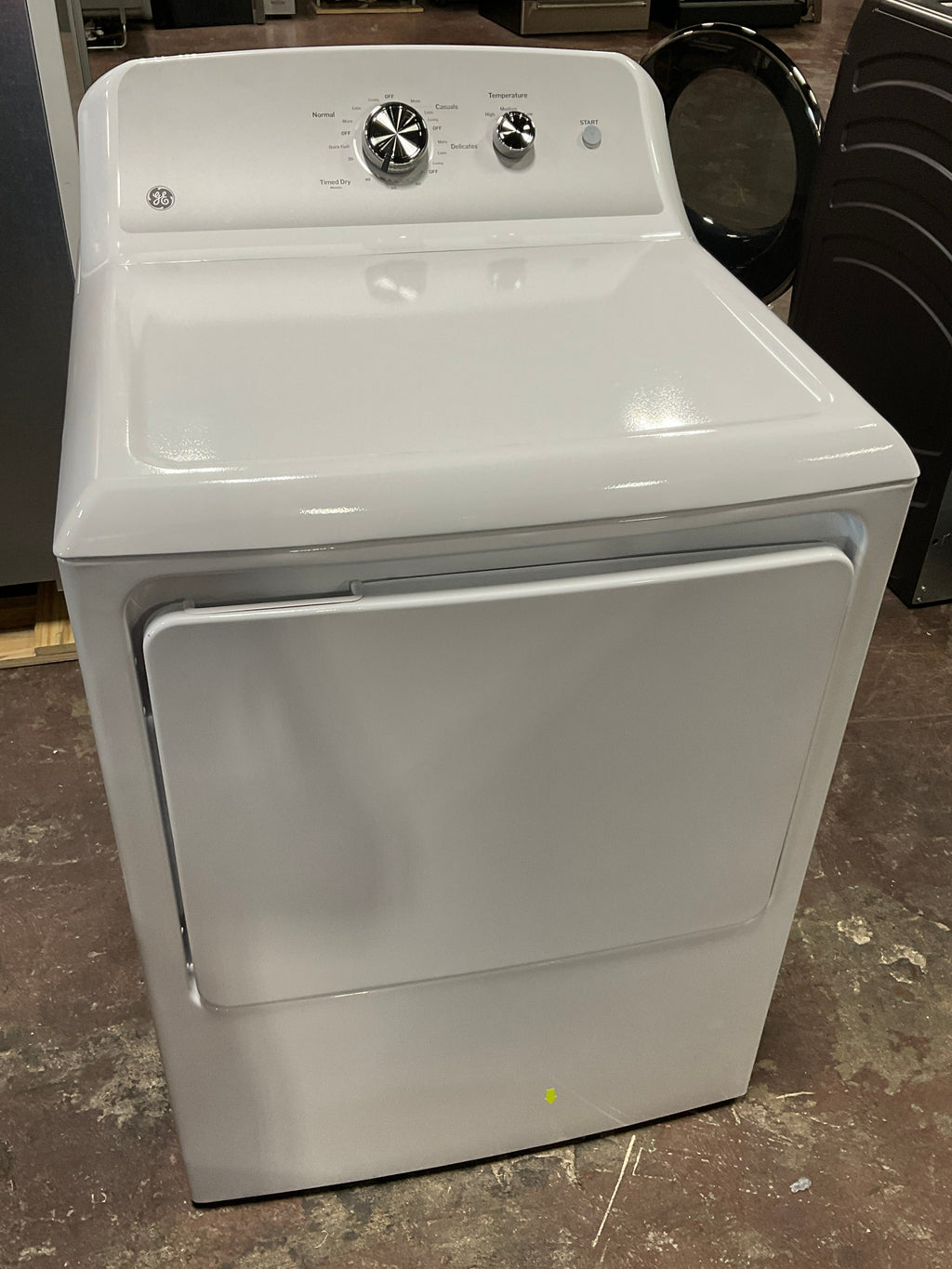 GE GE® 7.2 cu. ft. Capacity Electric Dryer with Up To 120 ft. Venting and Reversible Door