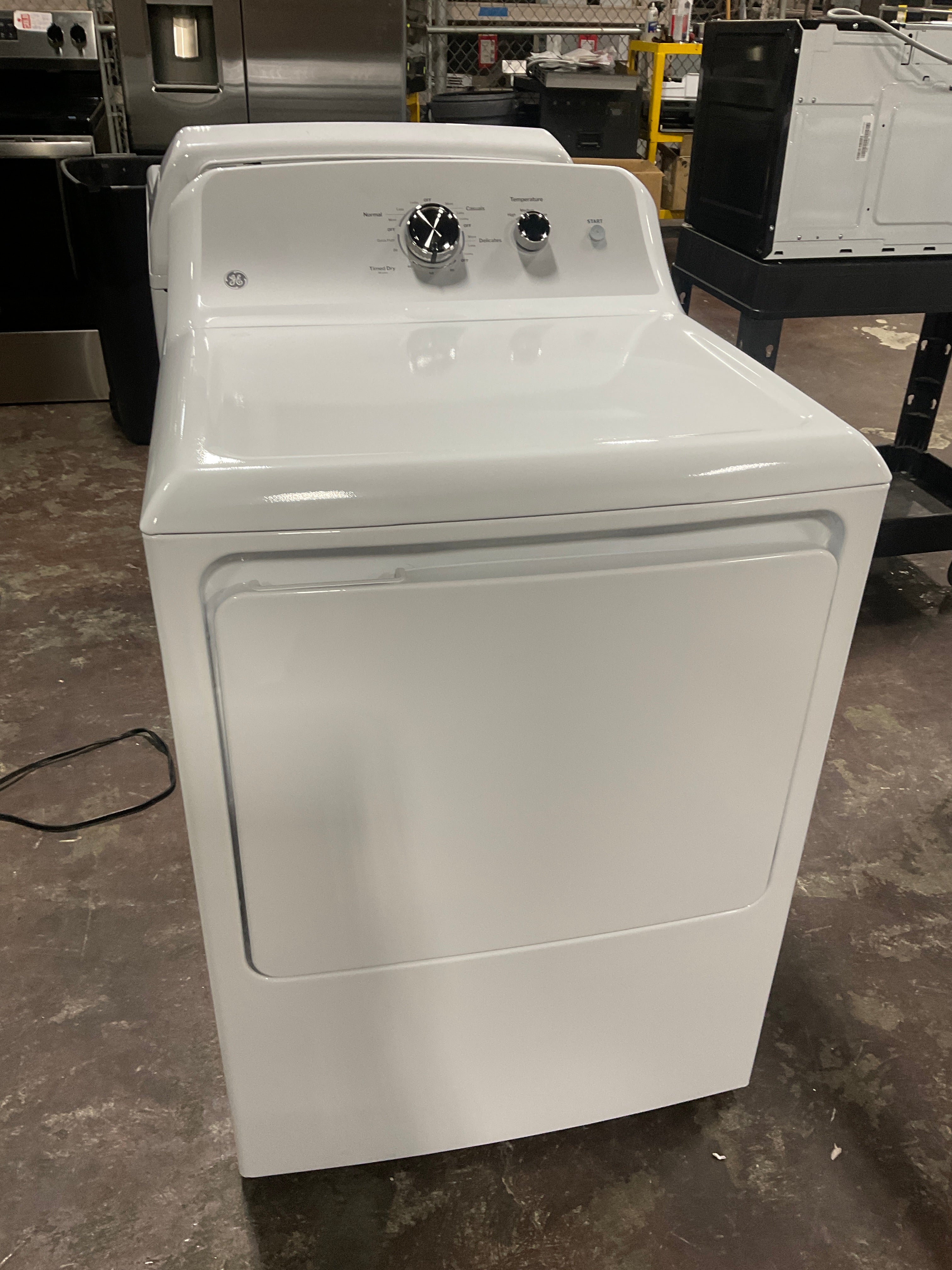 GE GE® 7.2 cu. ft. Capacity Electric Dryer with Up To 120 ft. Venting and Reversible Door