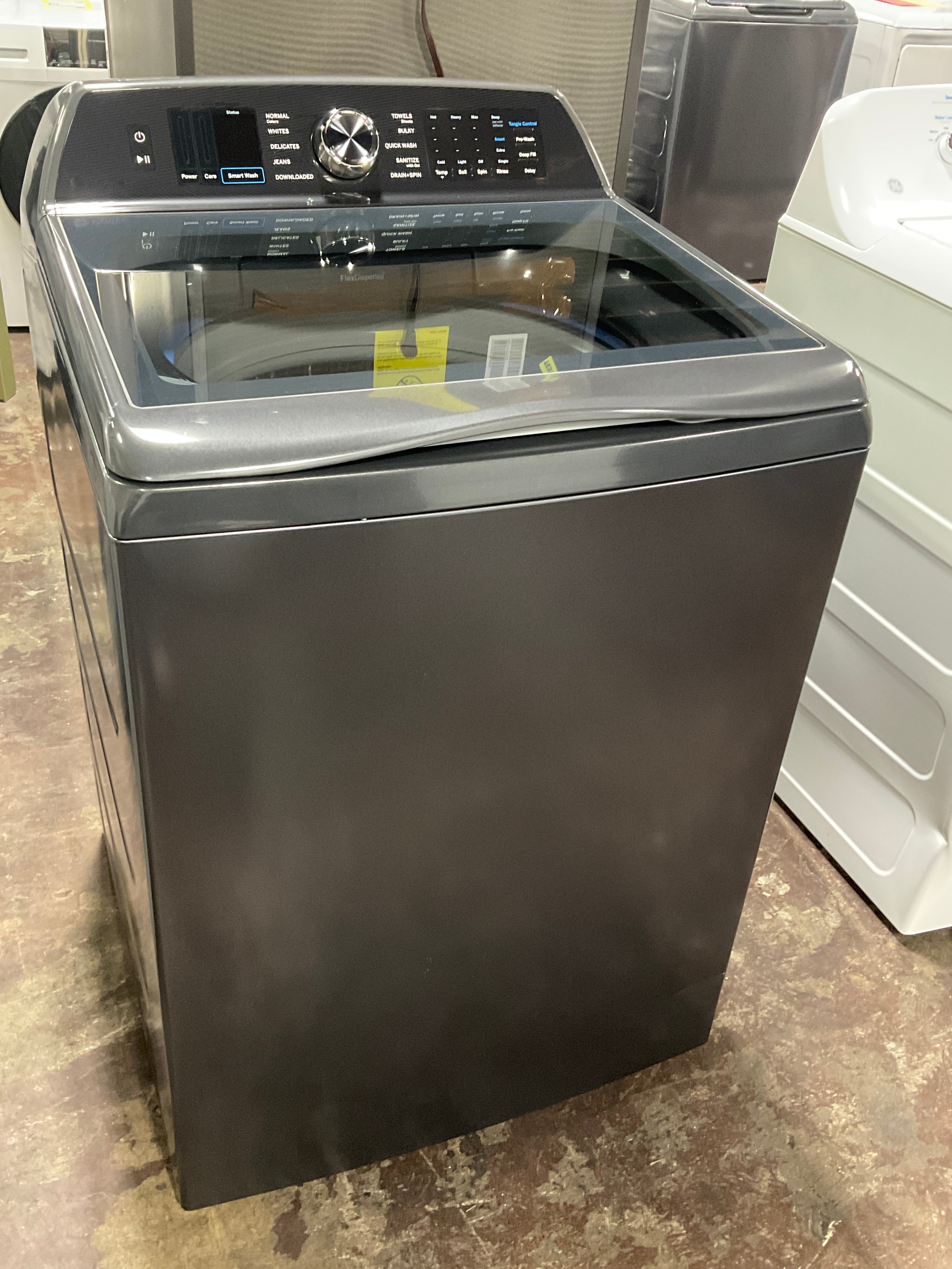 GE Profile™ ENERGY STAR® 5.4 cu. ft. Capacity Washer with Smarter Wash Technology and FlexDispense™