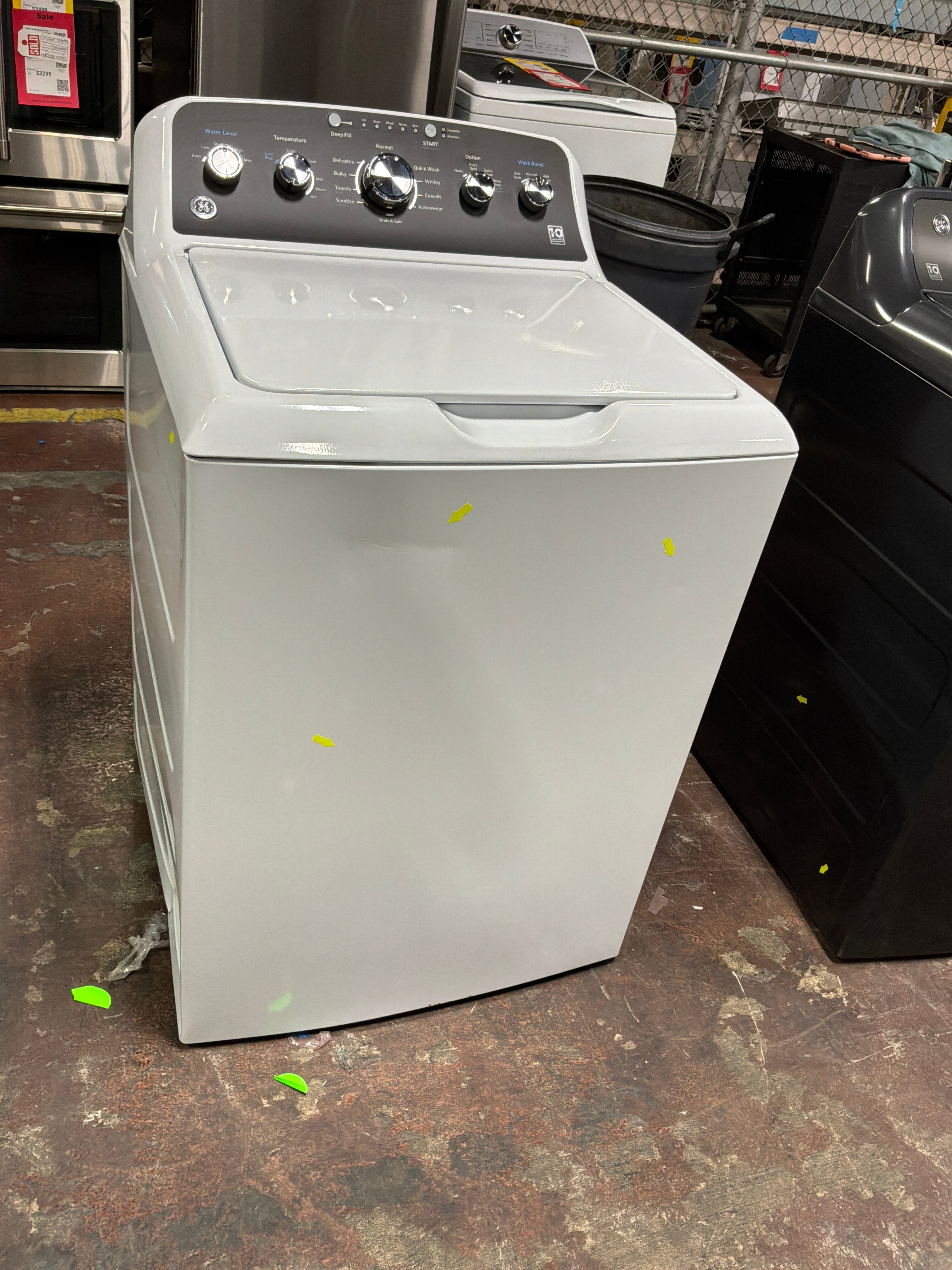 GE GE® 4.5 cu. ft. Capacity Washer with Stainless Steel Basket, Cold Plus and Wash Boost