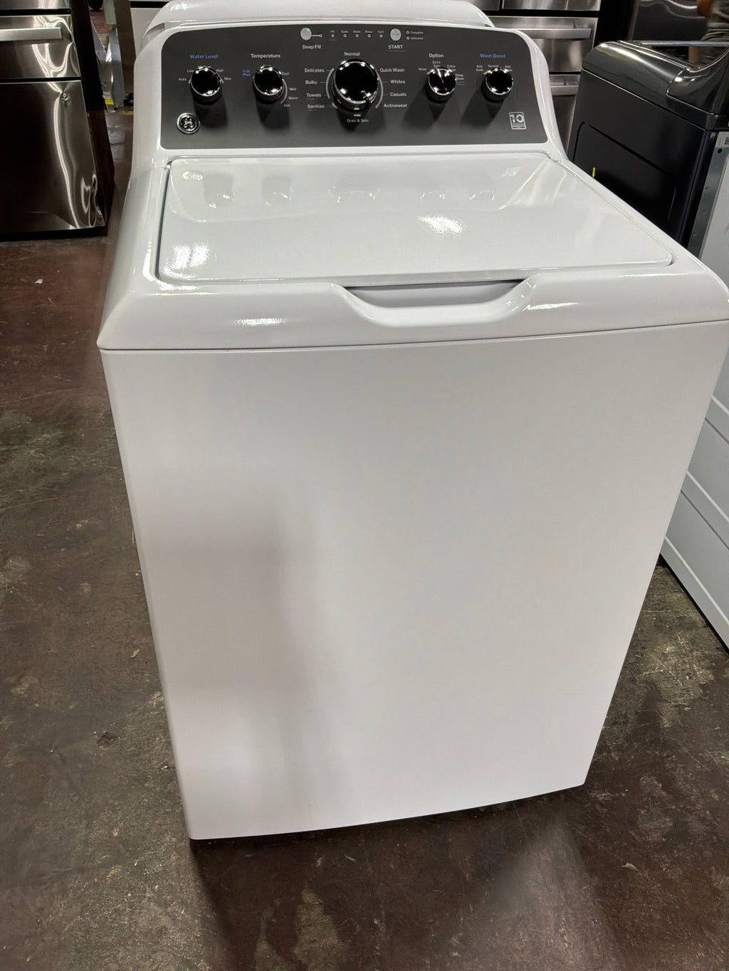 GE GE® 4.5 cu. ft. Capacity Washer with Stainless Steel Basket, Cold Plus and Wash Boost