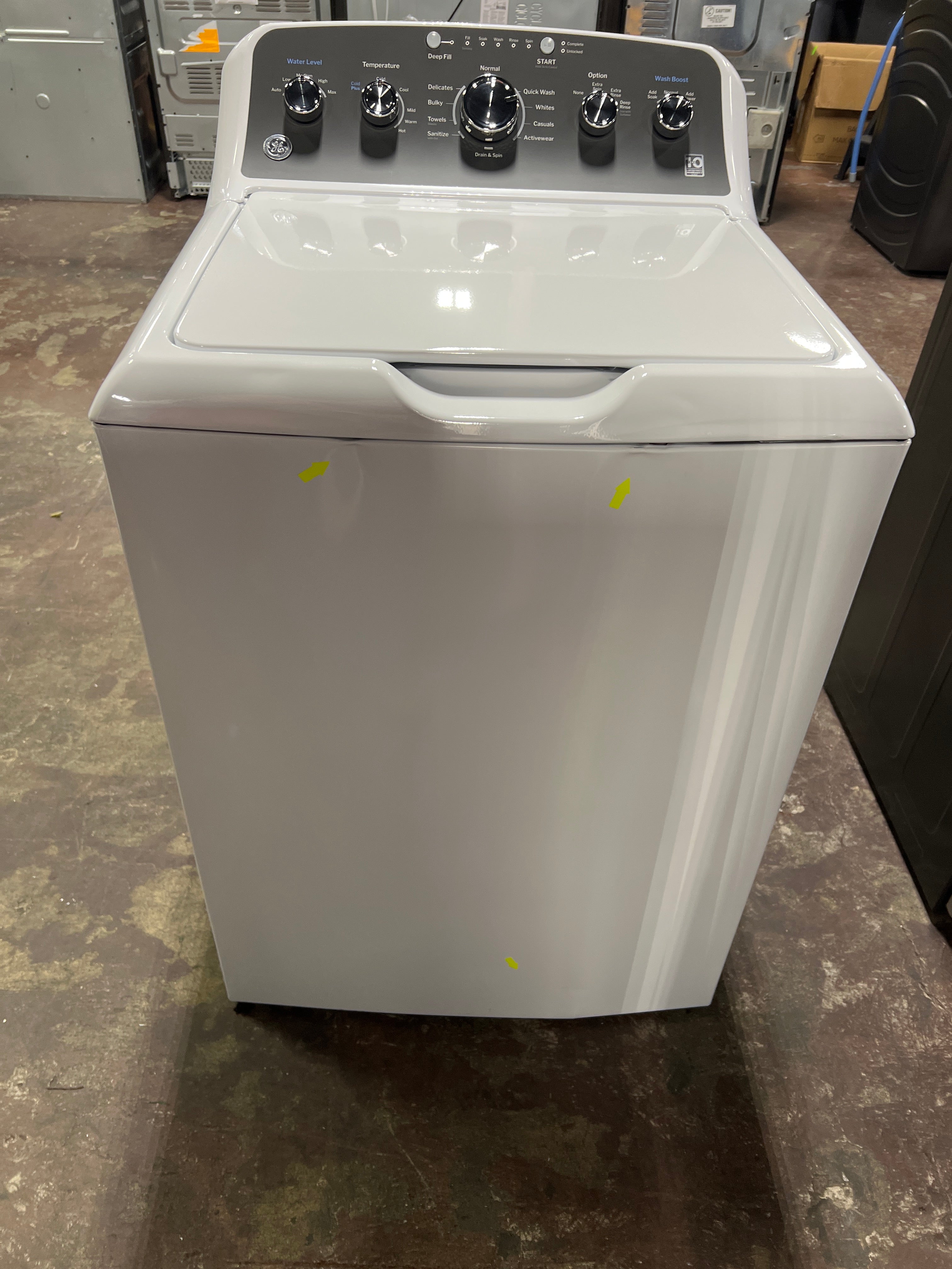 GE GE® 4.5 cu. ft. Capacity Washer with Stainless Steel Basket, Cold Plus and Wash Boost