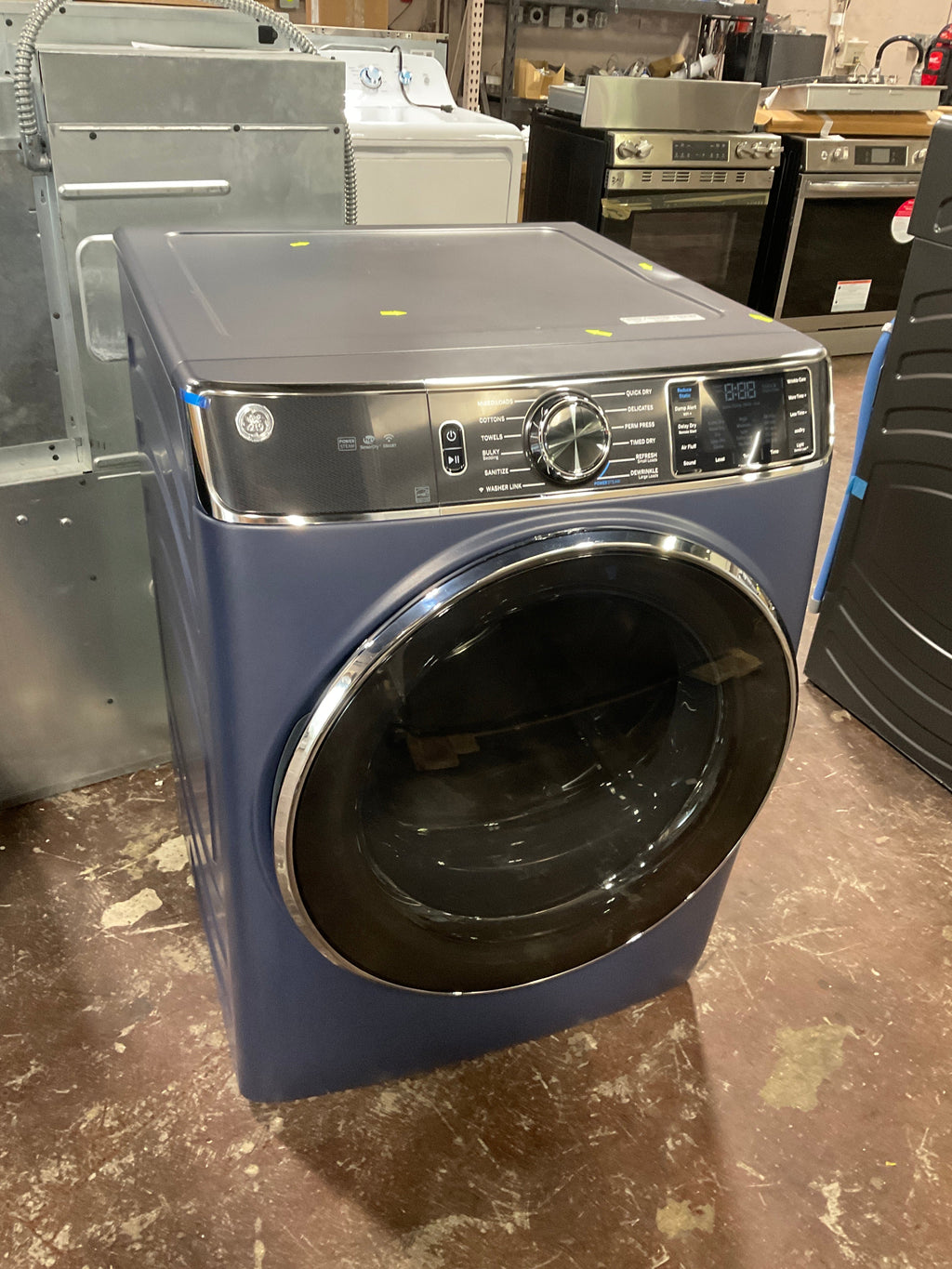 GE® ENERGY STAR® 7.8 cu. ft. Capacity Smart Front Load Electric Dryer with Steam and Sanitize Cycle
