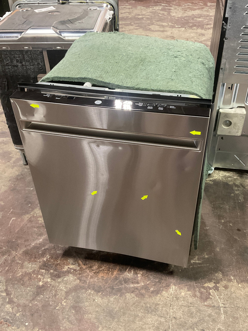 GE® ENERGY STAR® ADA Compliant Stainless Steel Interior Dishwasher with Sanitize Cycle