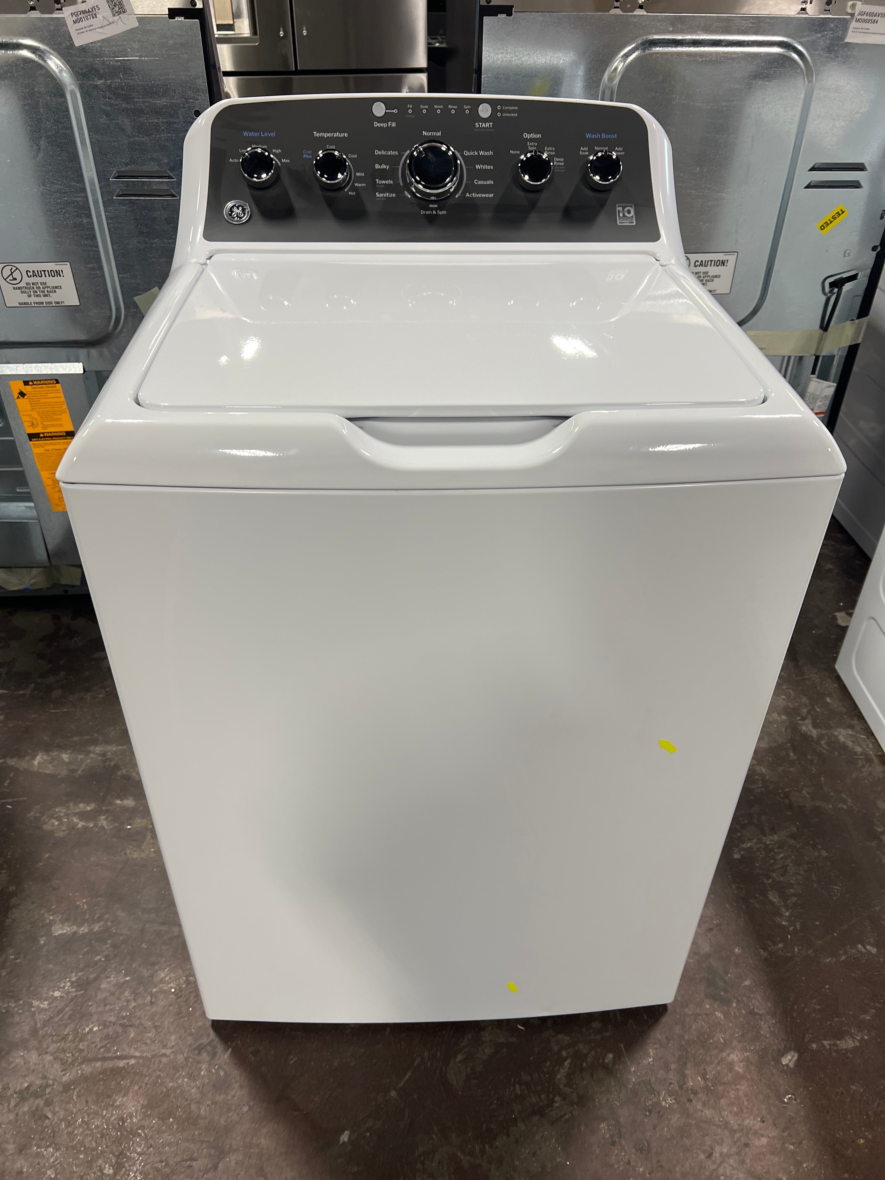 GE GE® 4.5 cu. ft. Capacity Washer with Stainless Steel Basket, Cold Plus and Wash Boost