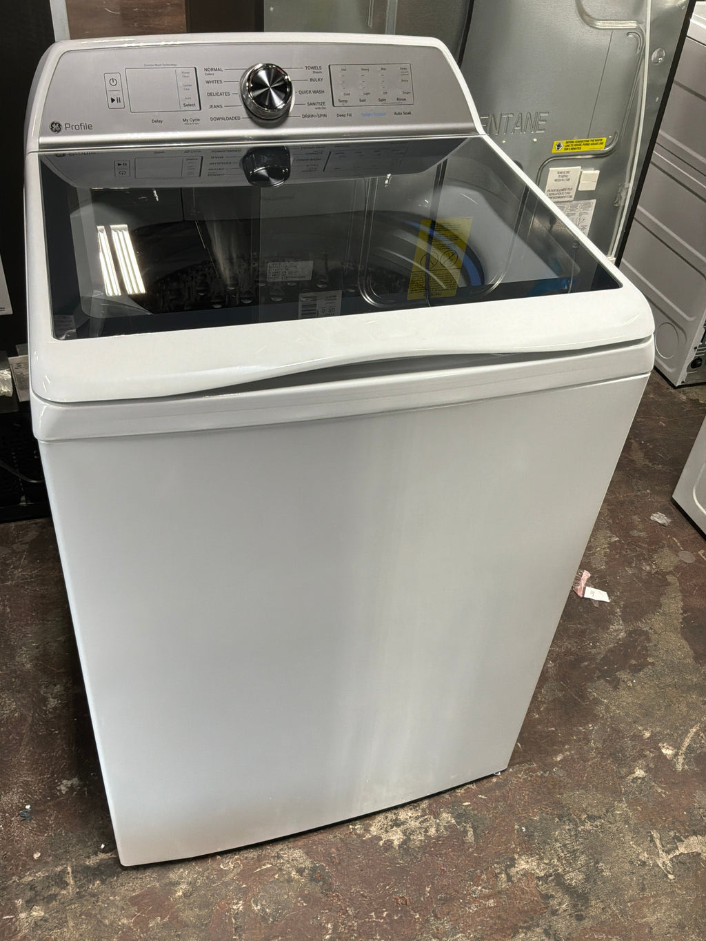 GE Profile™ ENERGY STAR® 5.0 cu. ft. Capacity Washer with Smarter Wash Technology and FlexDispense™