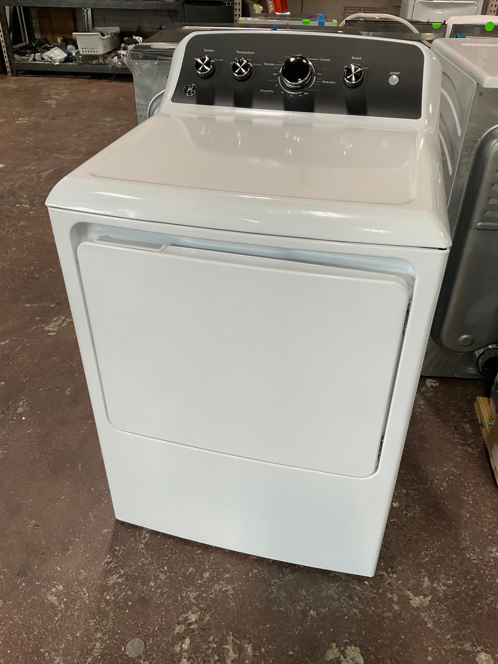 GE GE® 7.2 cu. ft. Capacity Electric Dryer with Up To 120 ft. Venting and Extended Tumble